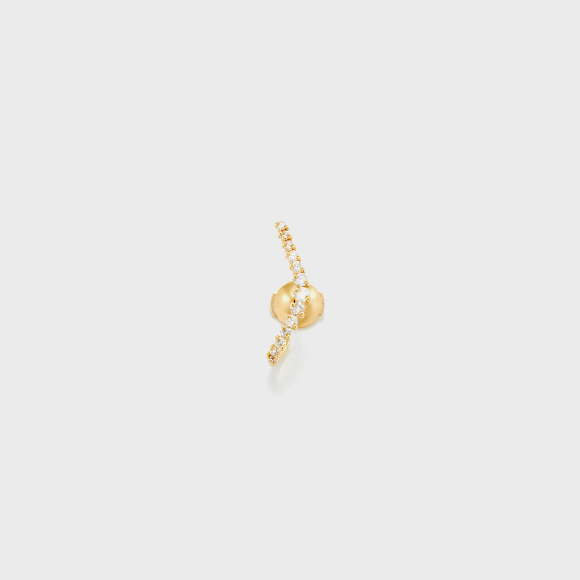 Yvonne Leon Puce Ligne Vague Diamants - Gold