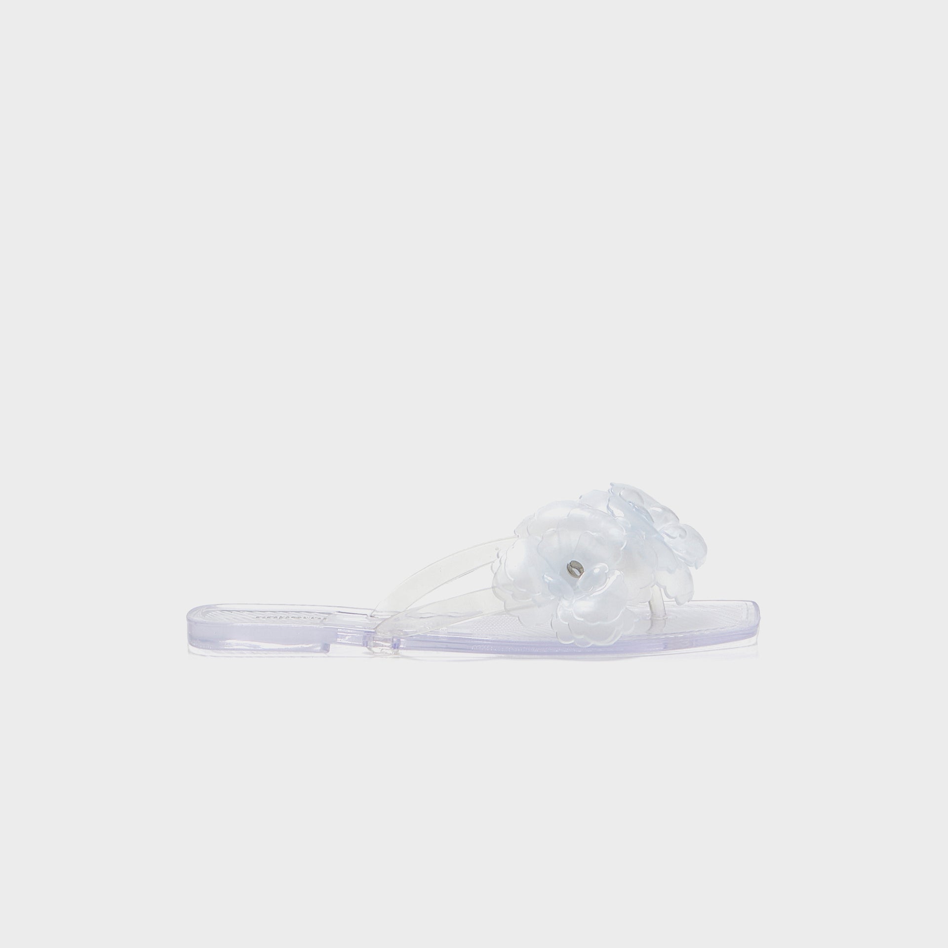 Coperni Silicone Flower Flat Sandals - Clear