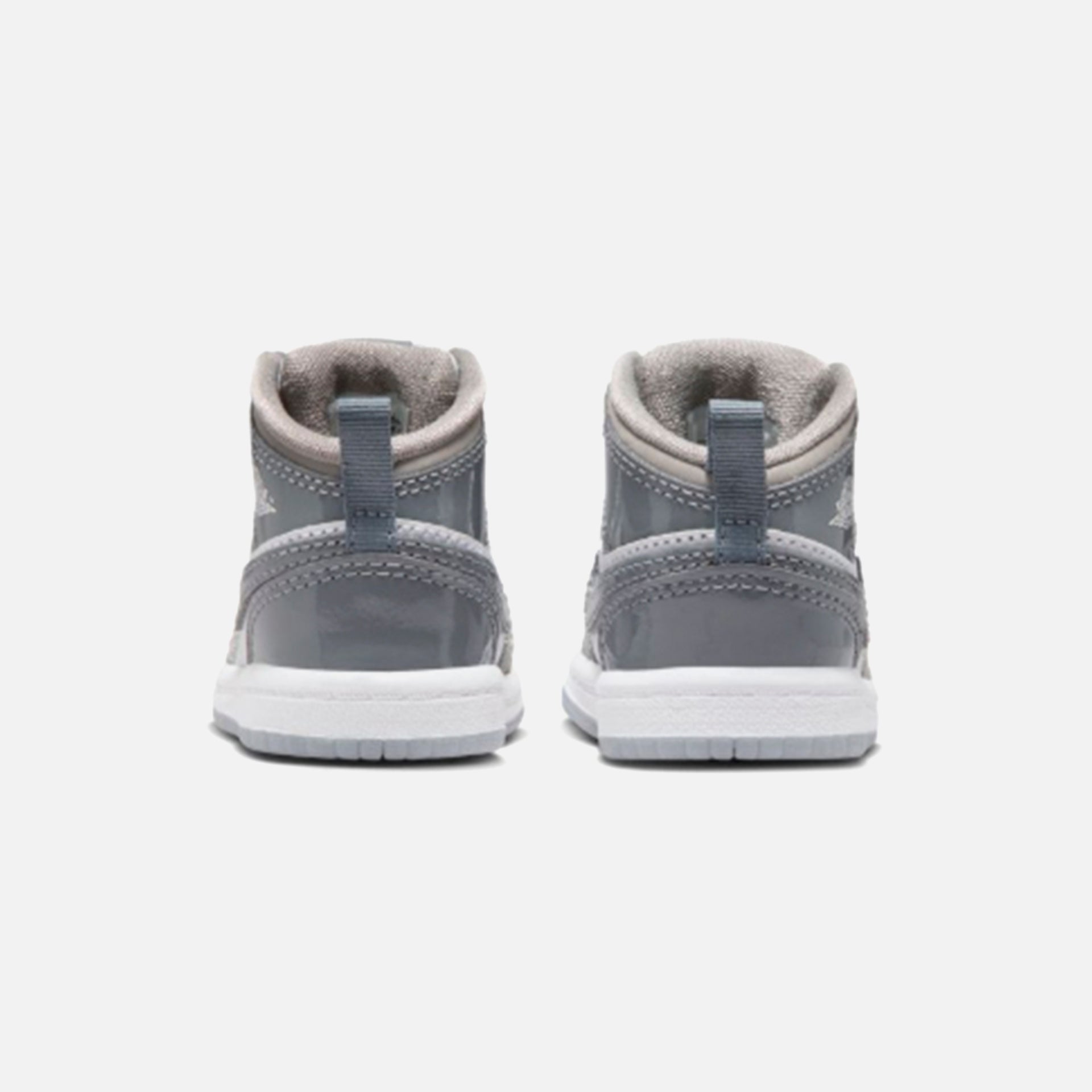 Jordan TD Air Jordan 1 Mid SE - White / Cool Grey / Med Grey