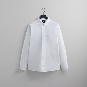 UrlfreezeShops Washed Oxford Apollo Shirt - White