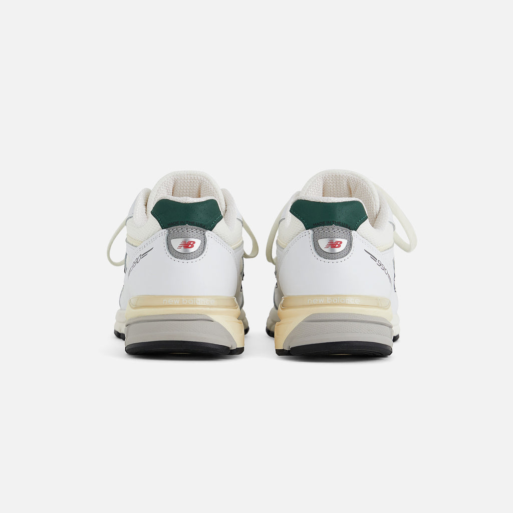 New Balance 990v4 Made in USA - White / Cream / Green – Kith