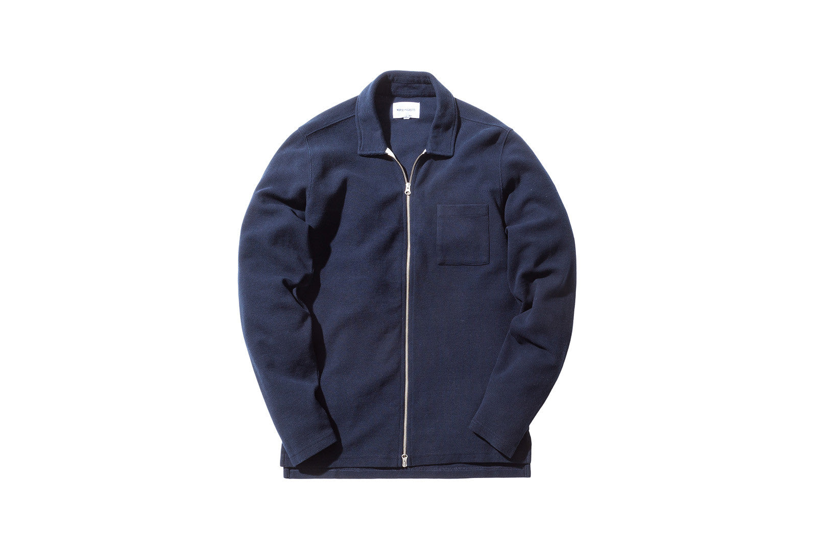 Norse Projects Magne Waffle Cardigan - Navy