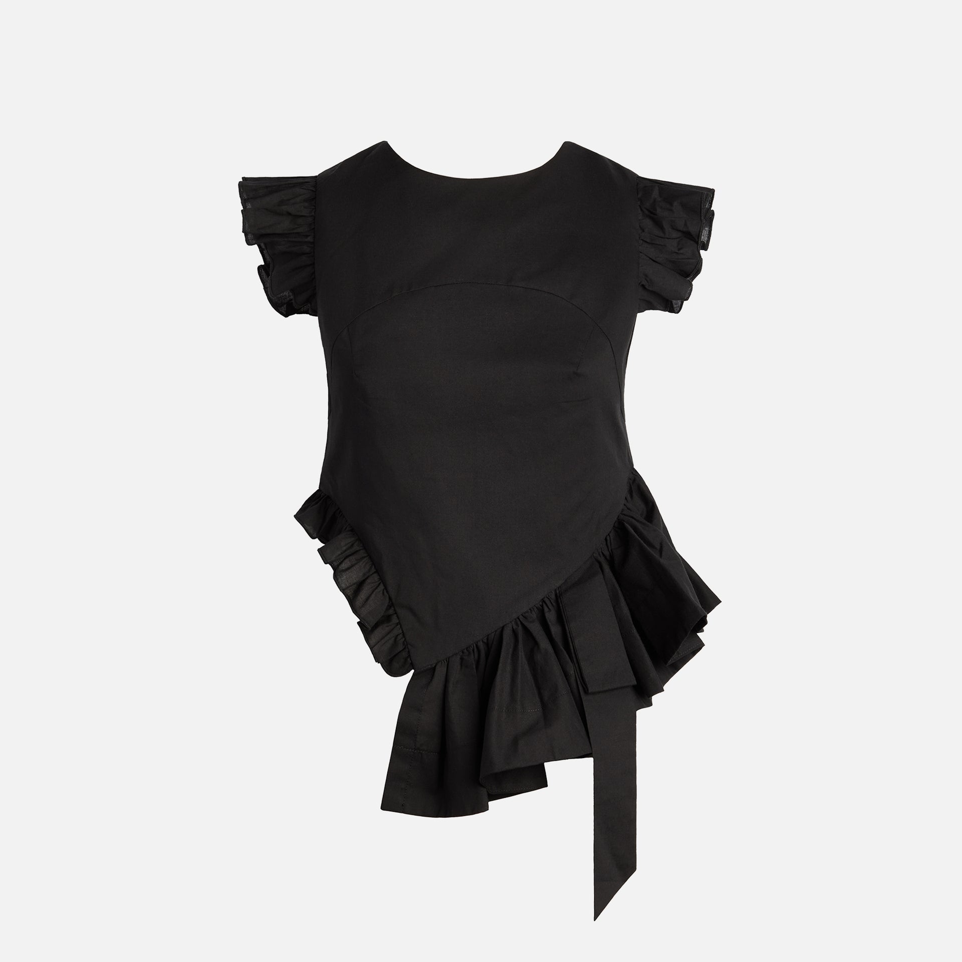 Sandy Liang Babylon Top - Black