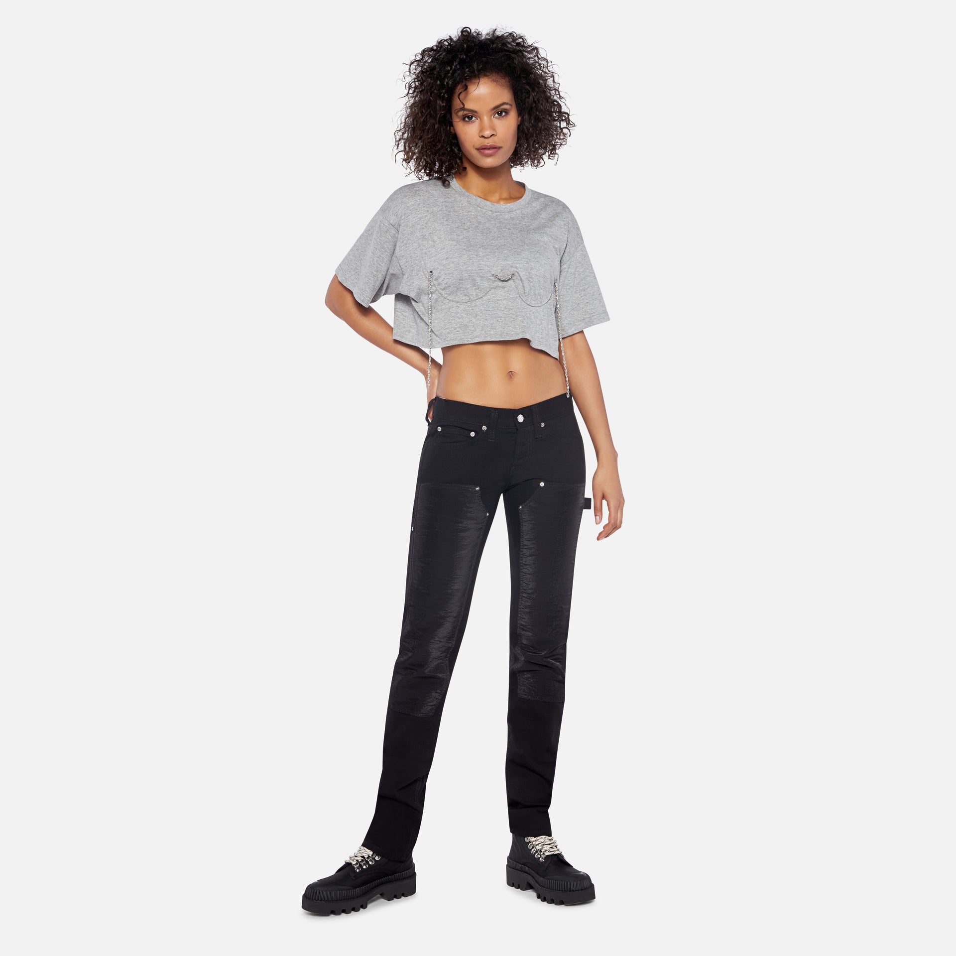 LEO Bra T-Shirt - Grey
