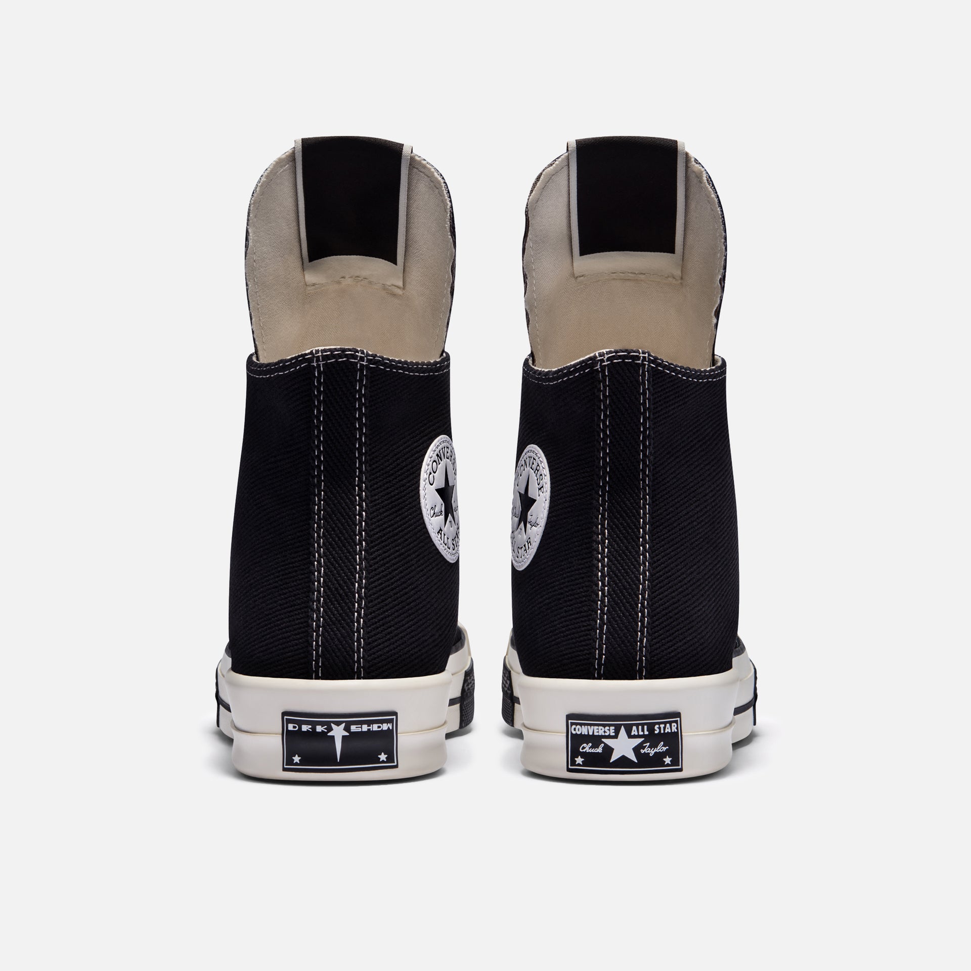 Converse x Rick Owens Turbodrk Chuck 70 High - Black / Egret / White