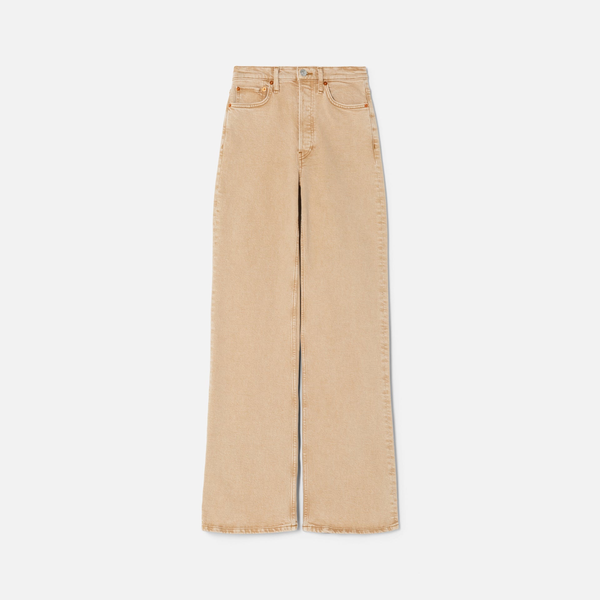 ReDone 70s Ultra High Rise Wide Leg - Washed Khaki