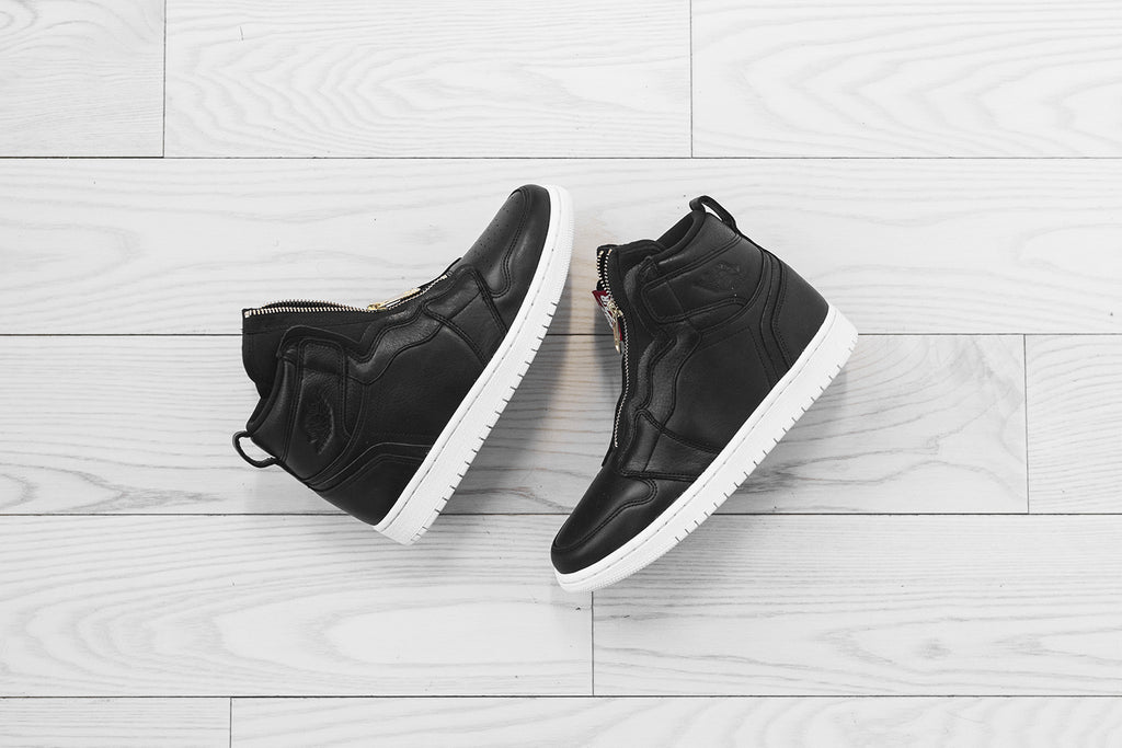 Nike WMNS Air Jordan 1 High Zip Black Sail Kith