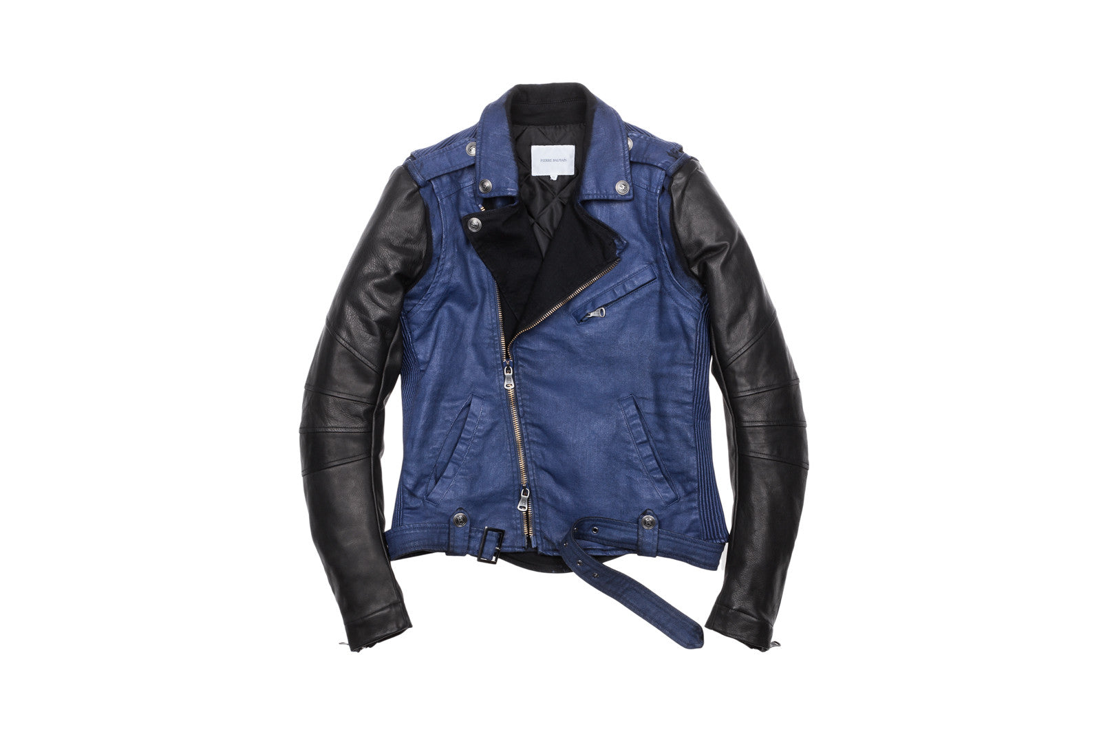 Pierre Balmain Moto Jacket - Navy / Black