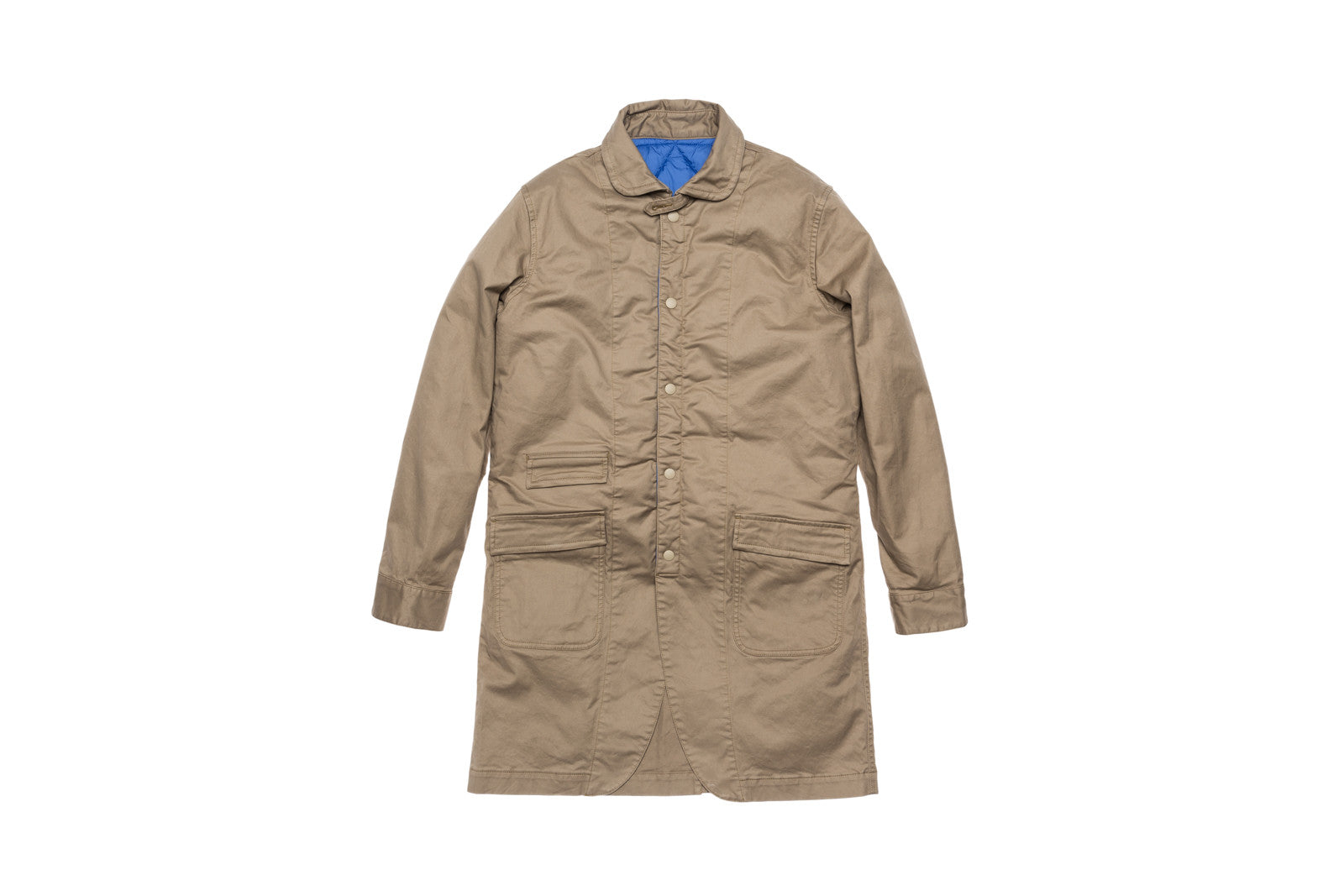 Ones Stroke Reversible Shawl Collar Coat - Beige