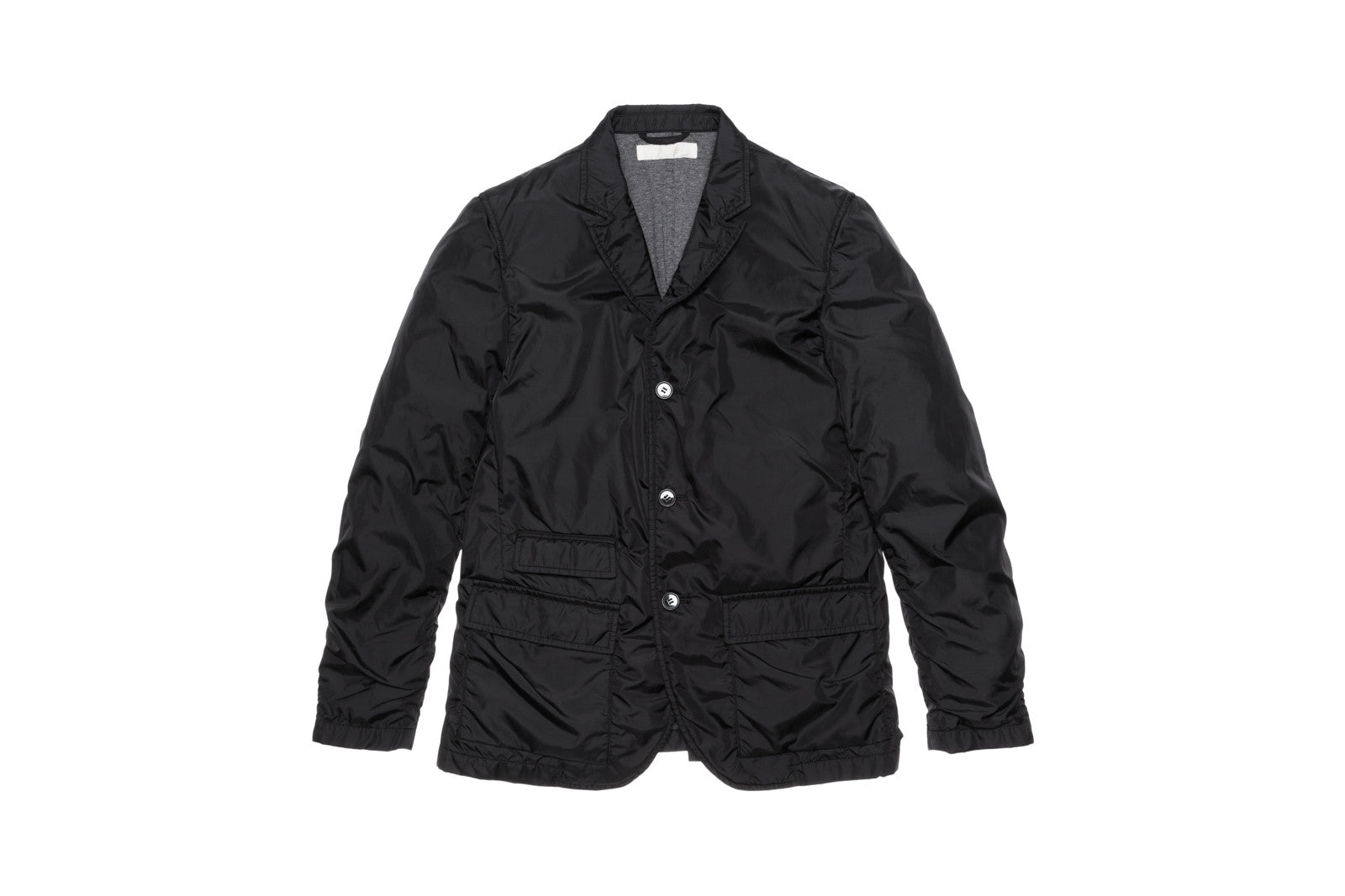 Ones Stroke Double Face Nylon Blazer - Black