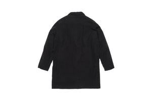 Ones Stroke Long Flannel Coat - Black