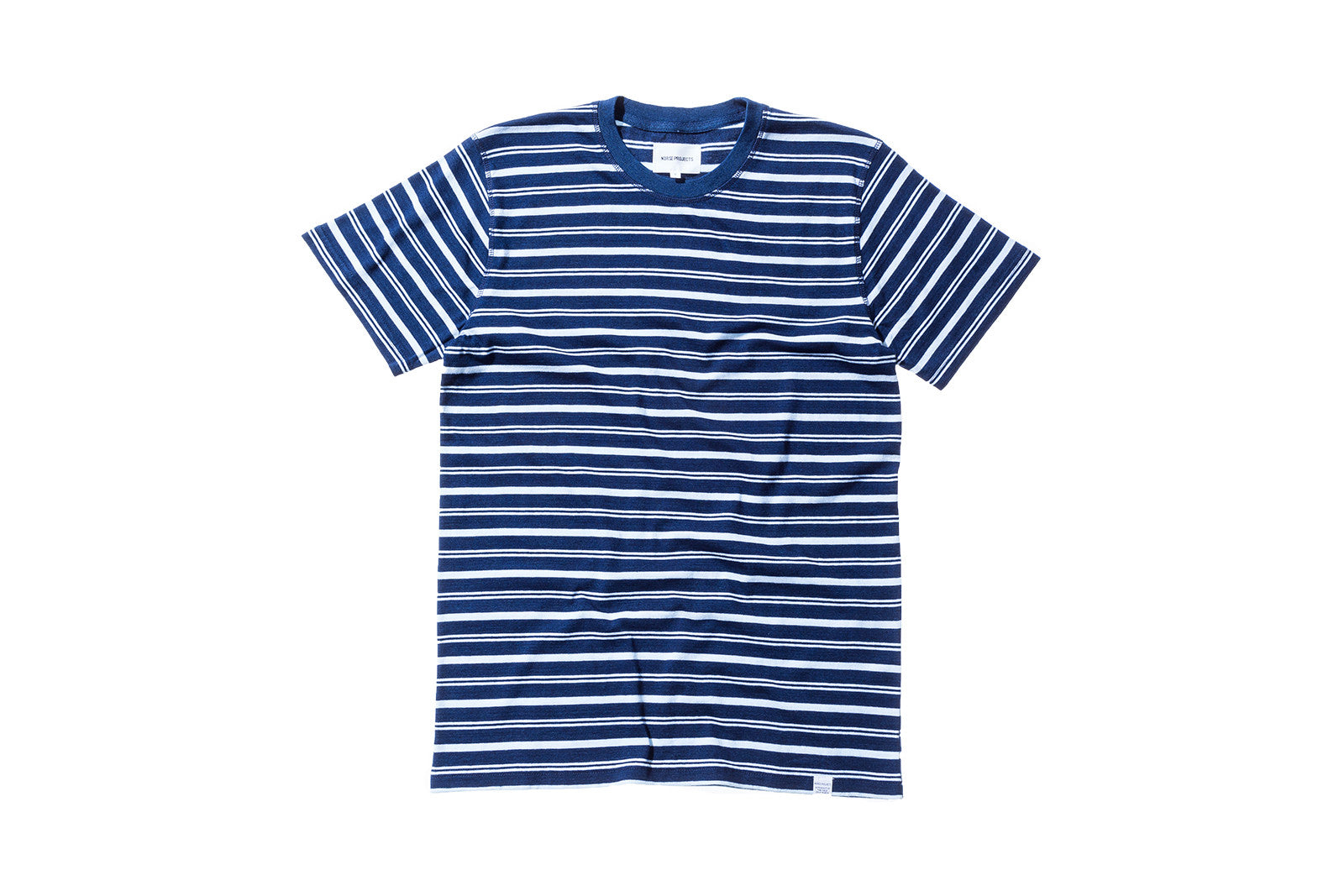 Norse Projects Niels Dark Stripe Tee - Indigo