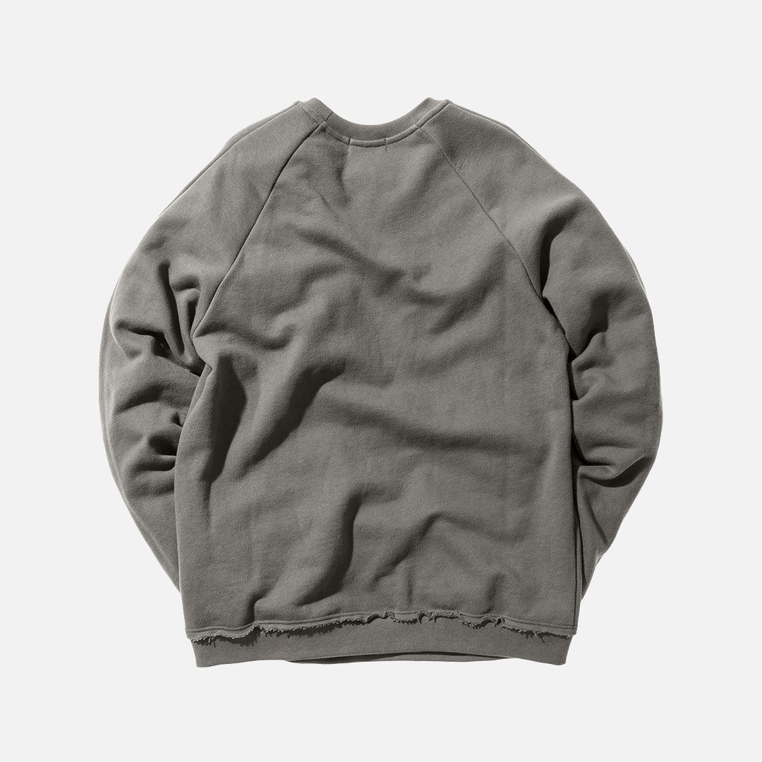 John Elliott Raw Edge Raglan Crew - Alpine