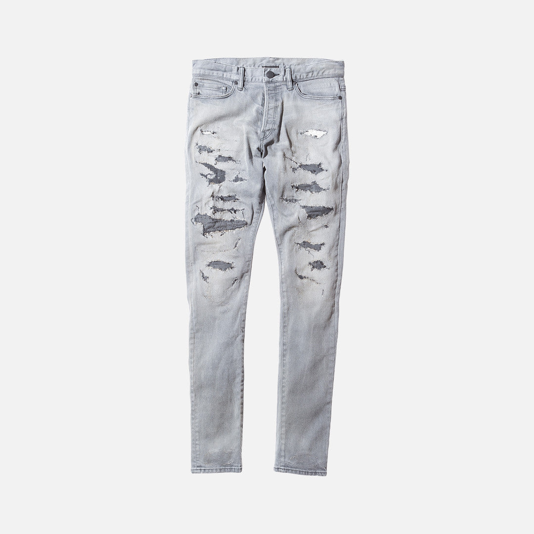 John Elliott The Cast 2 Destroyed Denim - Grey