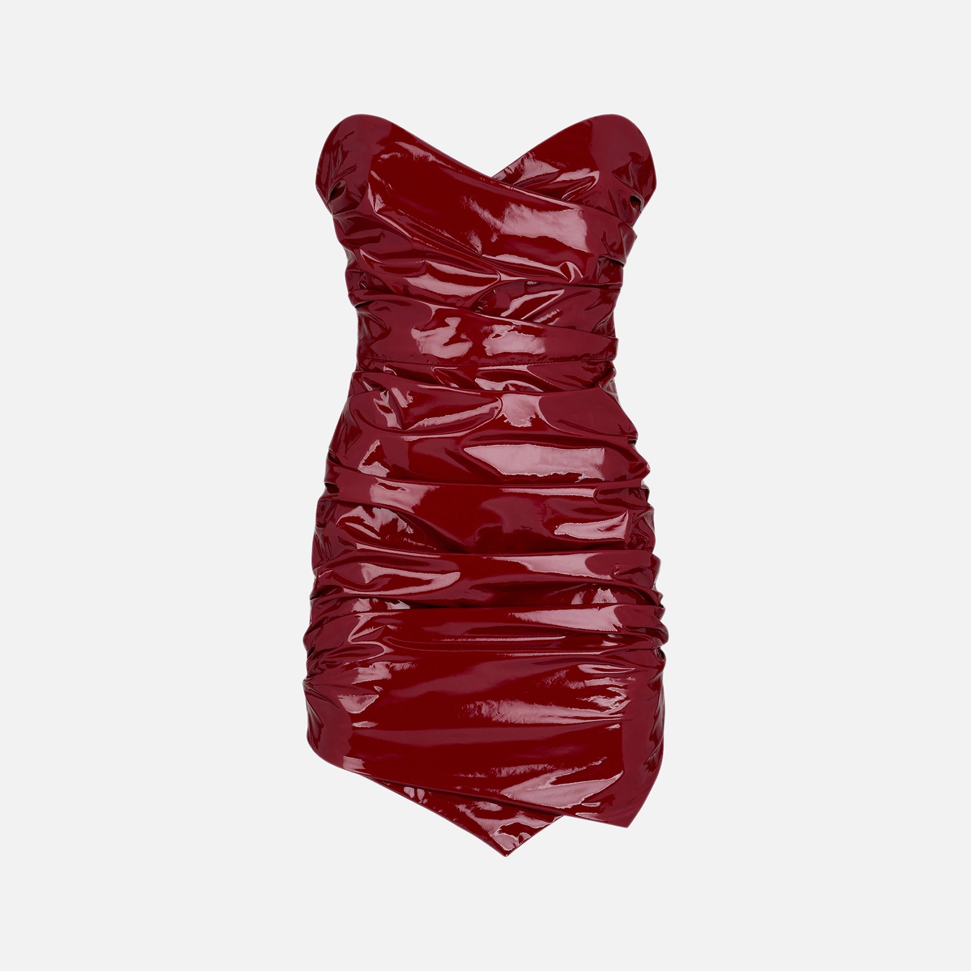 The Attico Hania Mini Dress - Wine Red