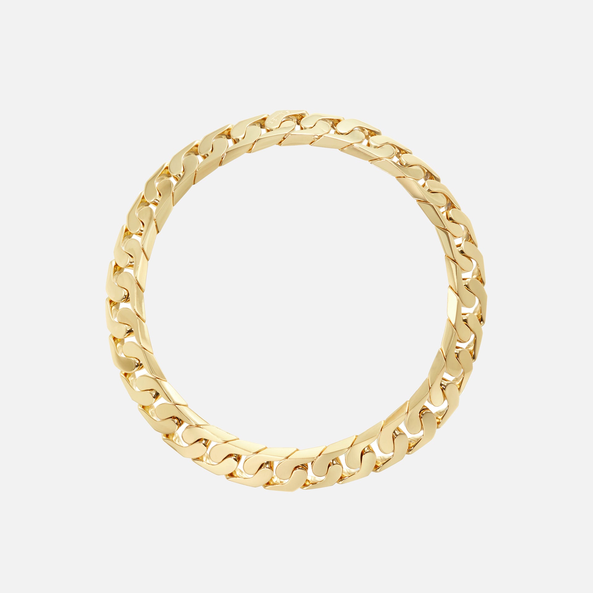 Numbering Hidden Lock Chain Necklace - Gold