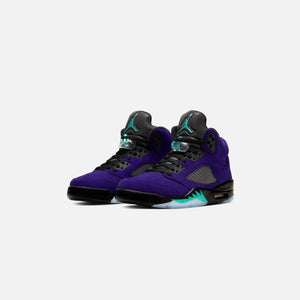 Nike Air Jordan 5 Retro - Black / New Emerald / Fire / Grape Ice