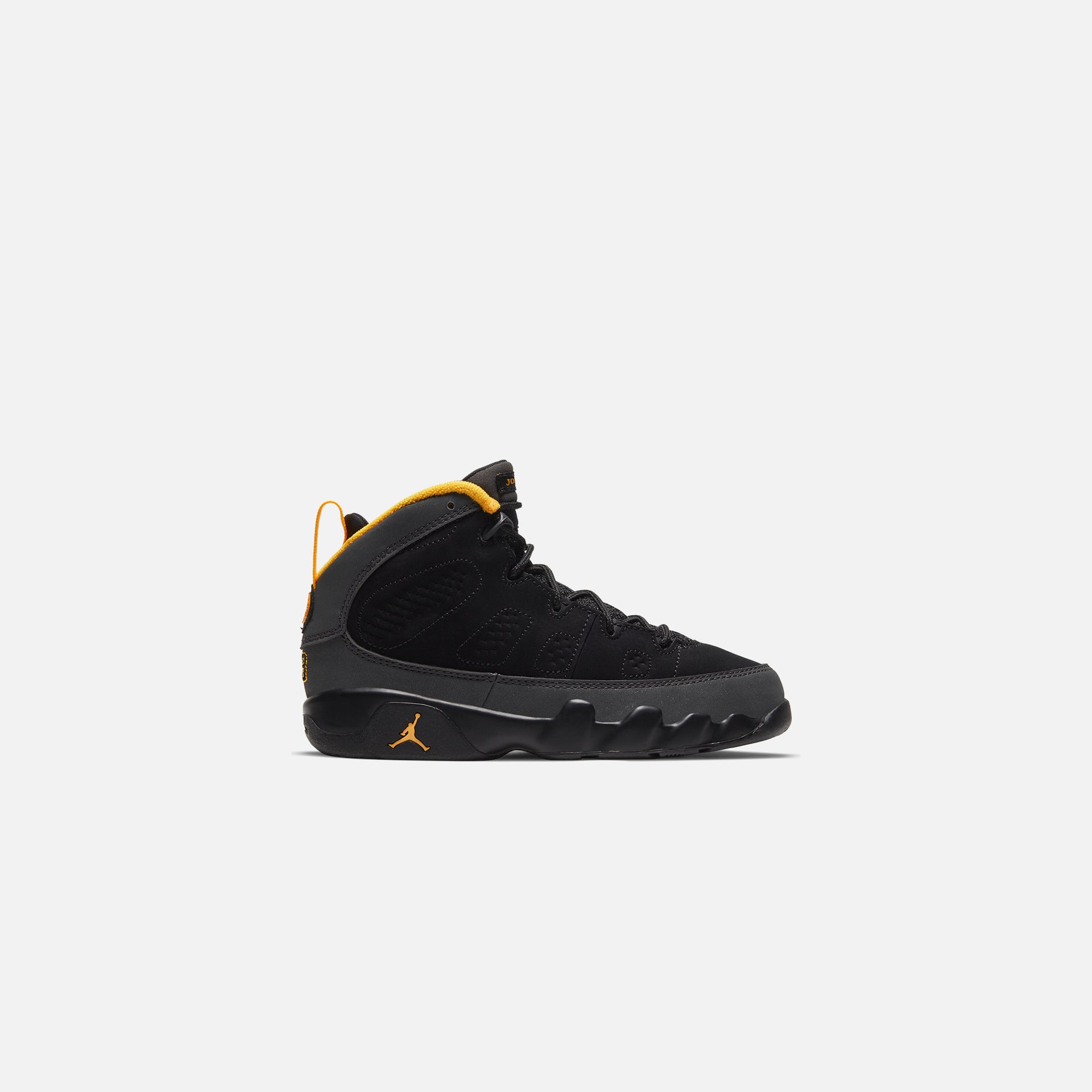 Nike PS Air Jordan 9 Retro - Black / University Gold / Dark Charcoal