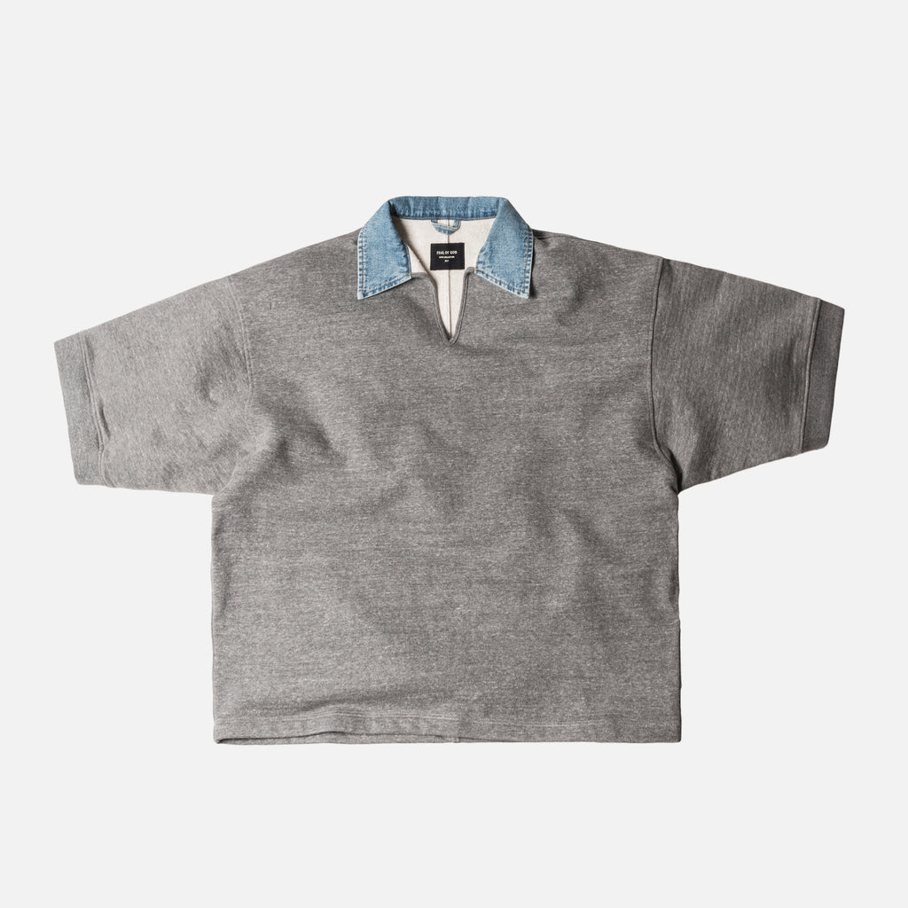Fear of God 5th Collection V-Neck Polo - Heather Grey – Kith