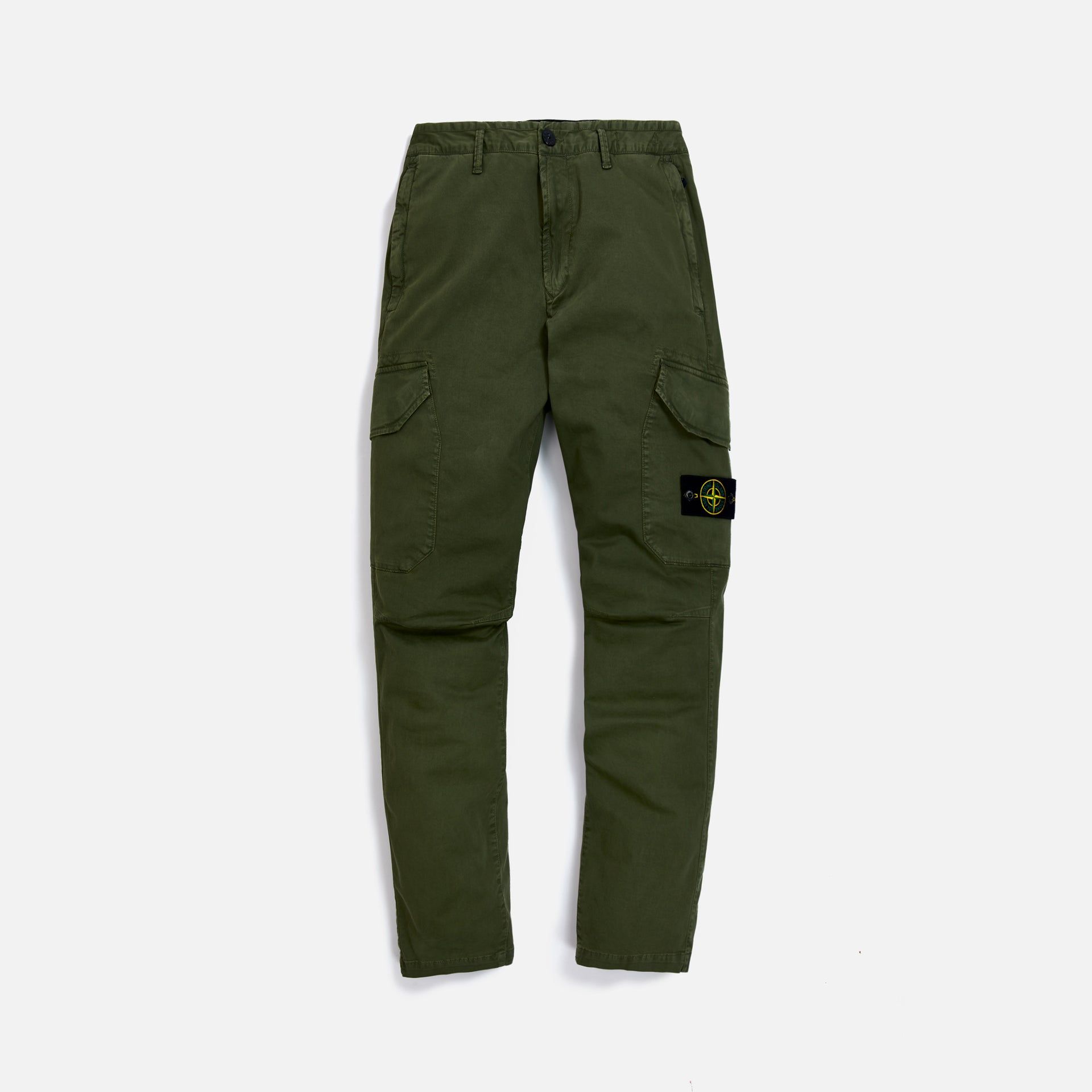 Stone Island Garment Dyed Broken Twill Pant - Olive