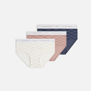 UrlfreezeShops Kids Sustainable Calvin klein Lightly Lined Triangle Bra 3 Pack Classic Underwear (Girls) - Multi