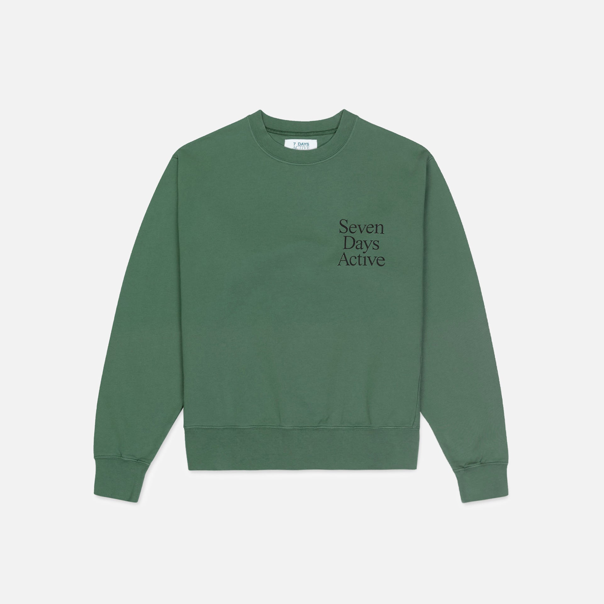 7 Days Active Monday Crewneck - Duck Green