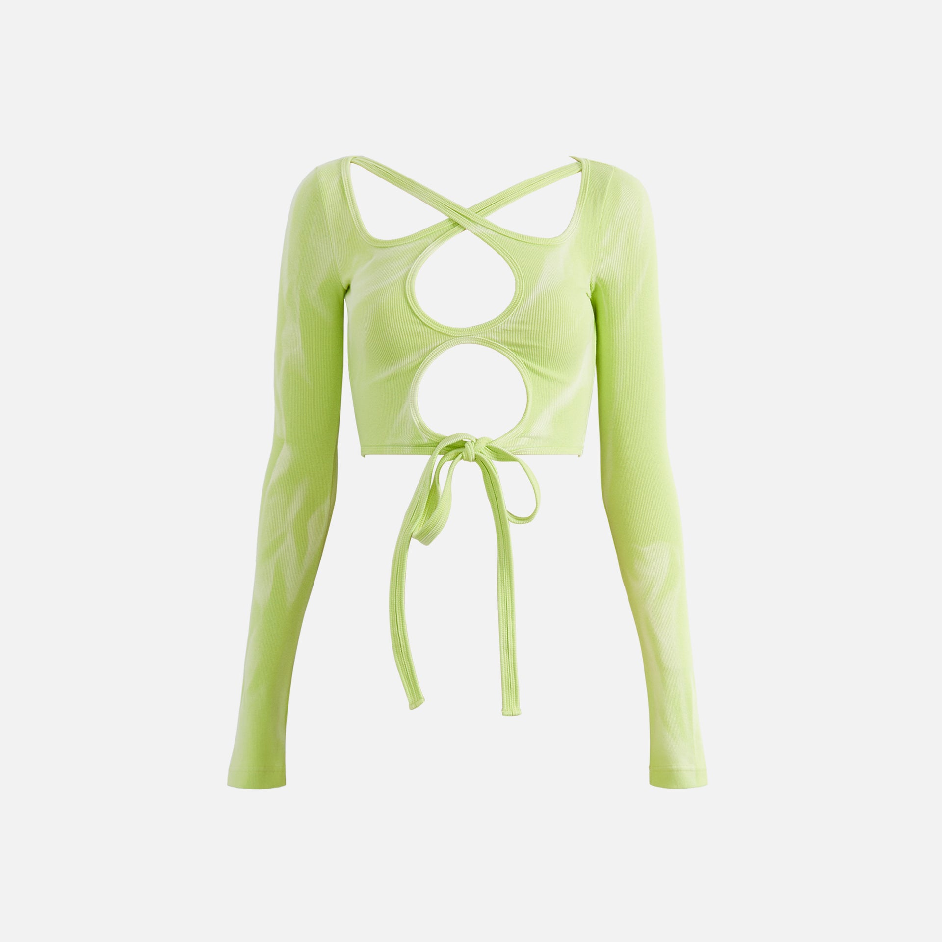 Dion Lee Interlink Long Sleeve Top - Washed Light Zest