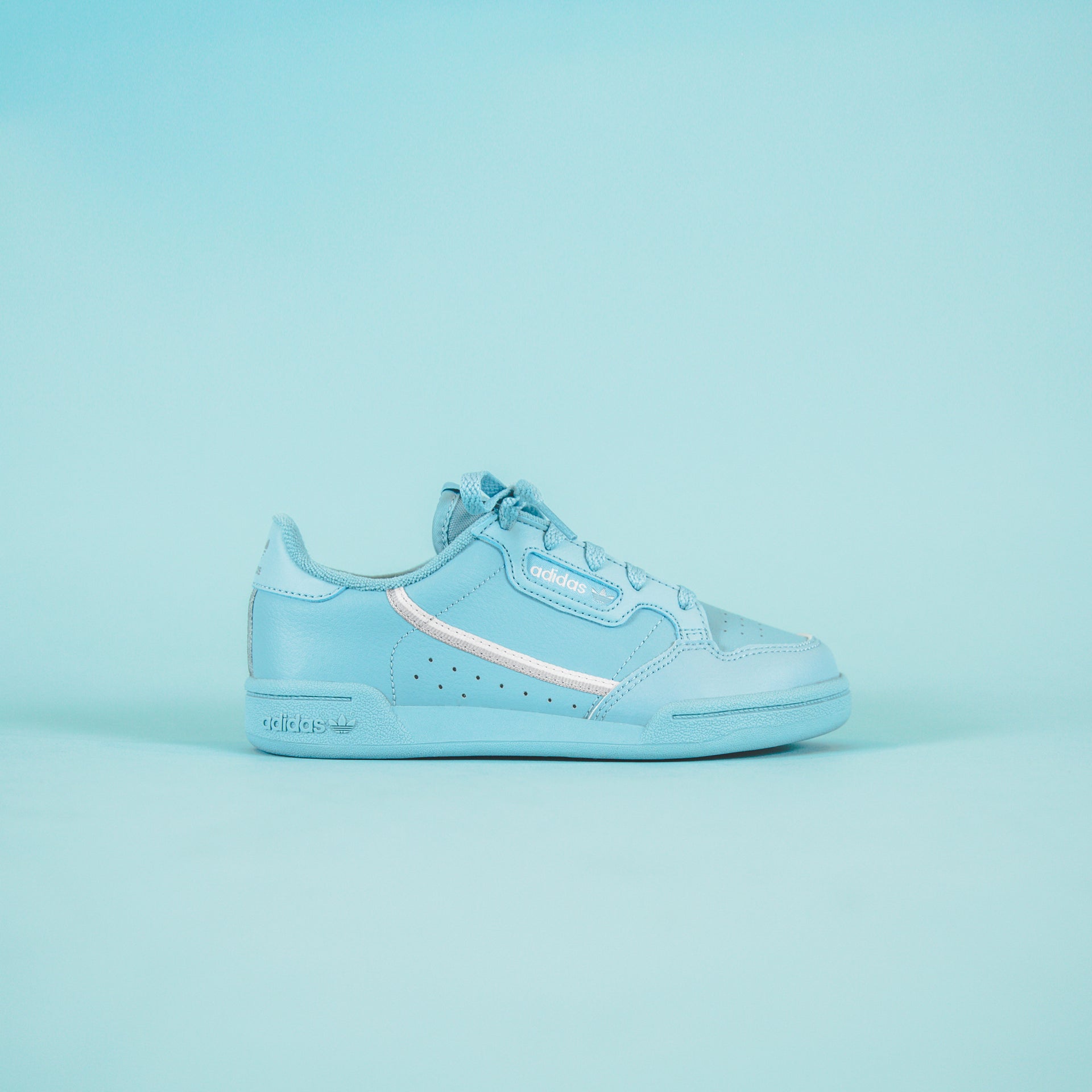 adidas Originals Crib Continental 80 - Ash Grey / Silver Metallic / Raw Amber