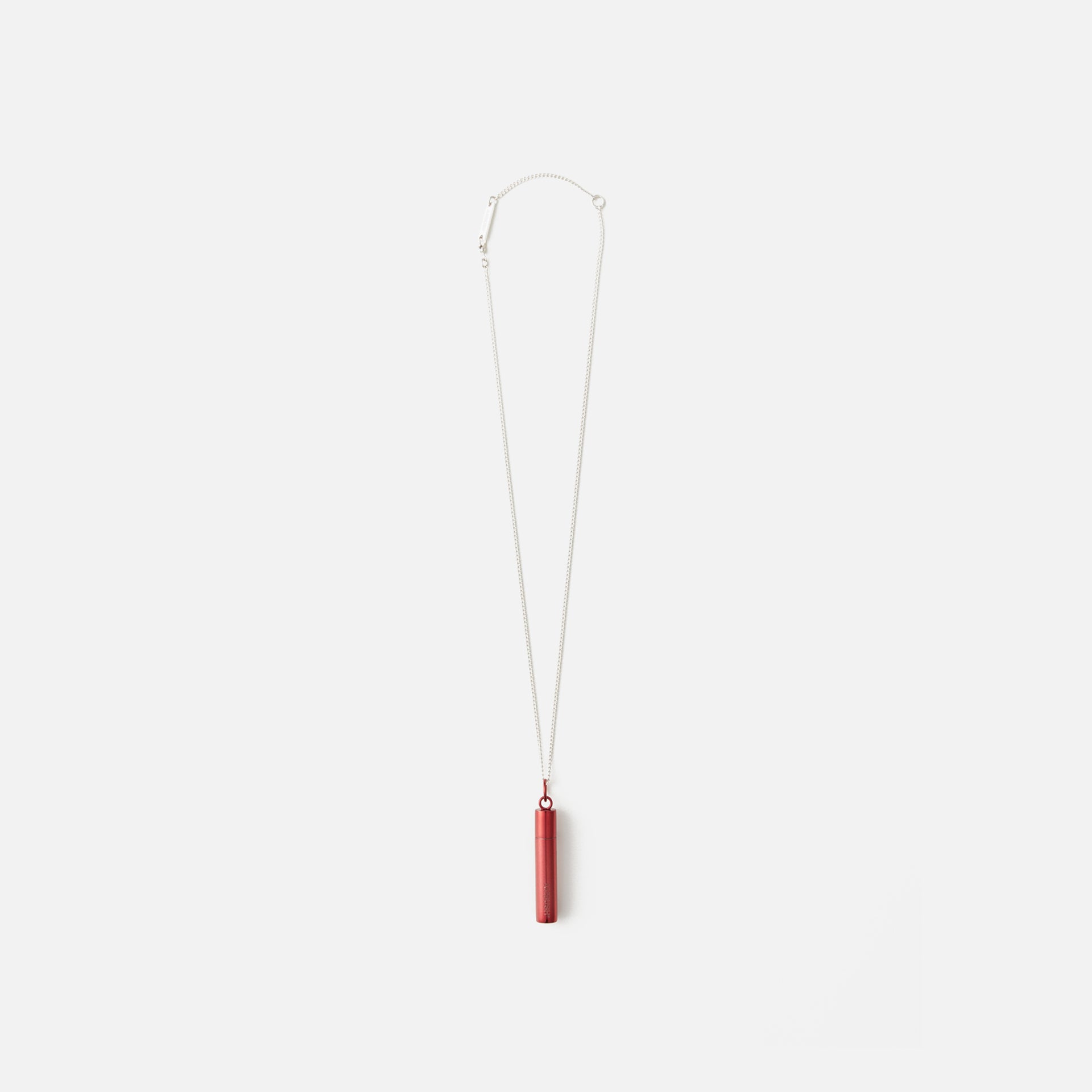 Ambush Pill Case Necklace - Red