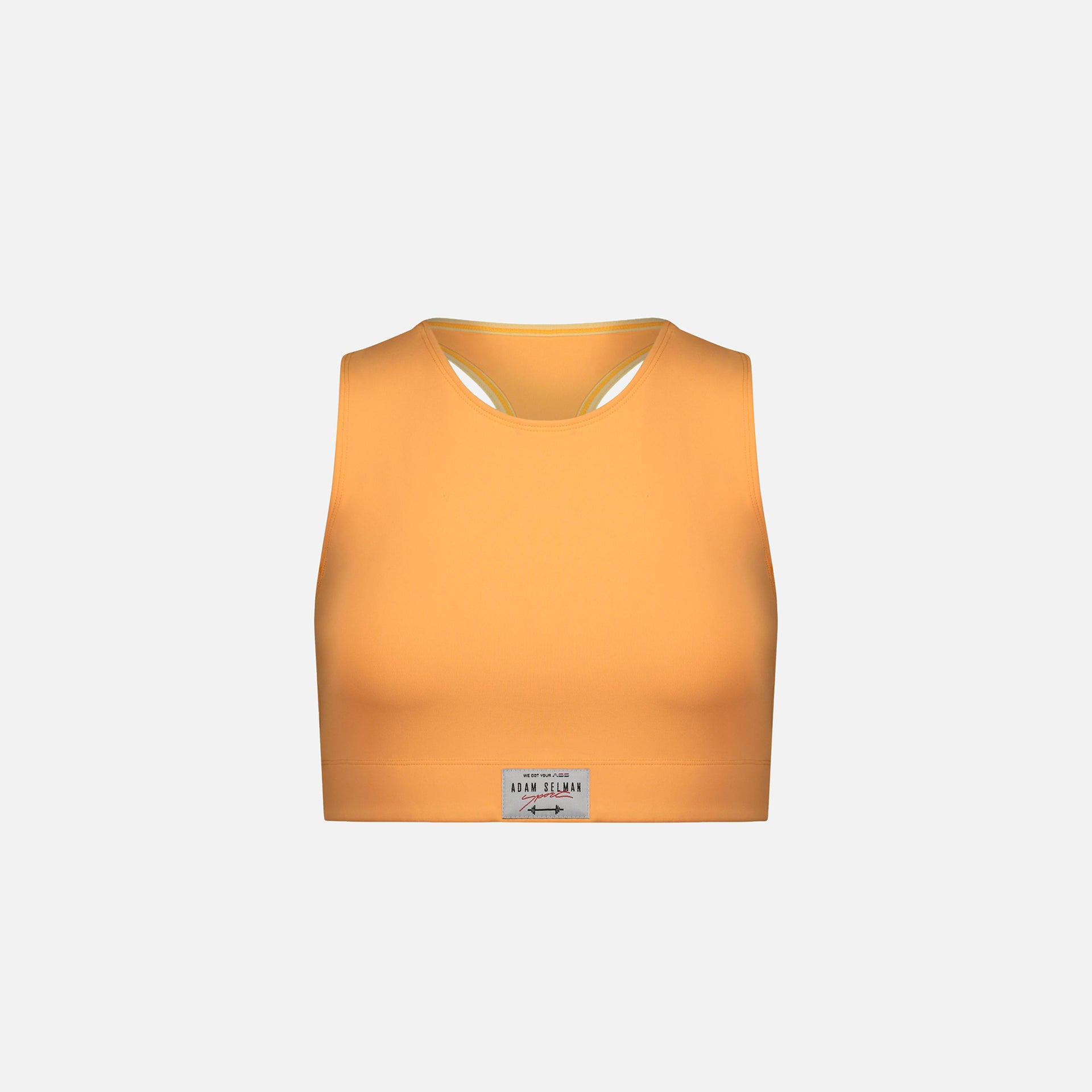 Adam Selman Racer Crop Top - Mango