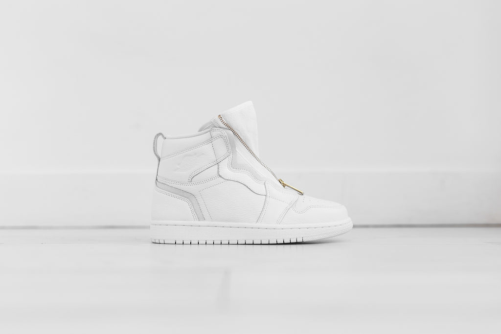 Nike WMNS Air Jordan 1 High Zip Triple White Kith