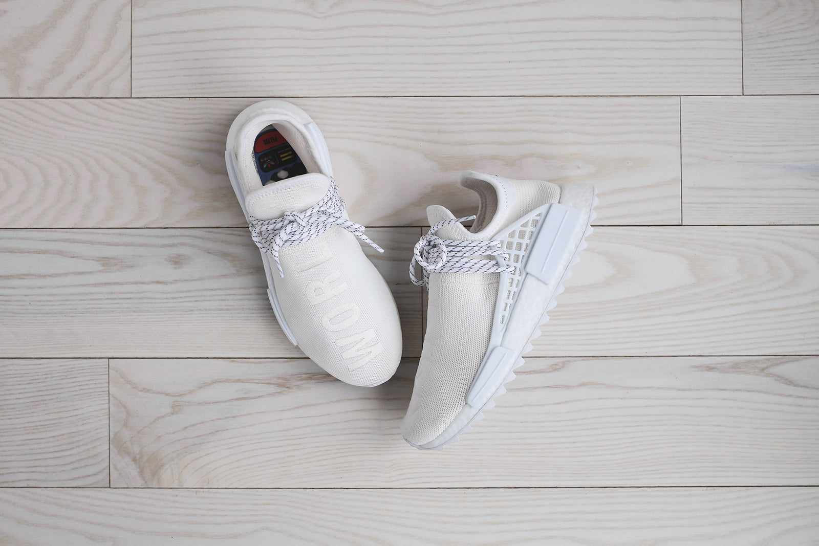 adidas Originals x Pharrell Williams Hu Holi NMD BC - Triple White Kith adidas Originals x Pharrell Williams Hu Holi NMD BC - Triple White Kith