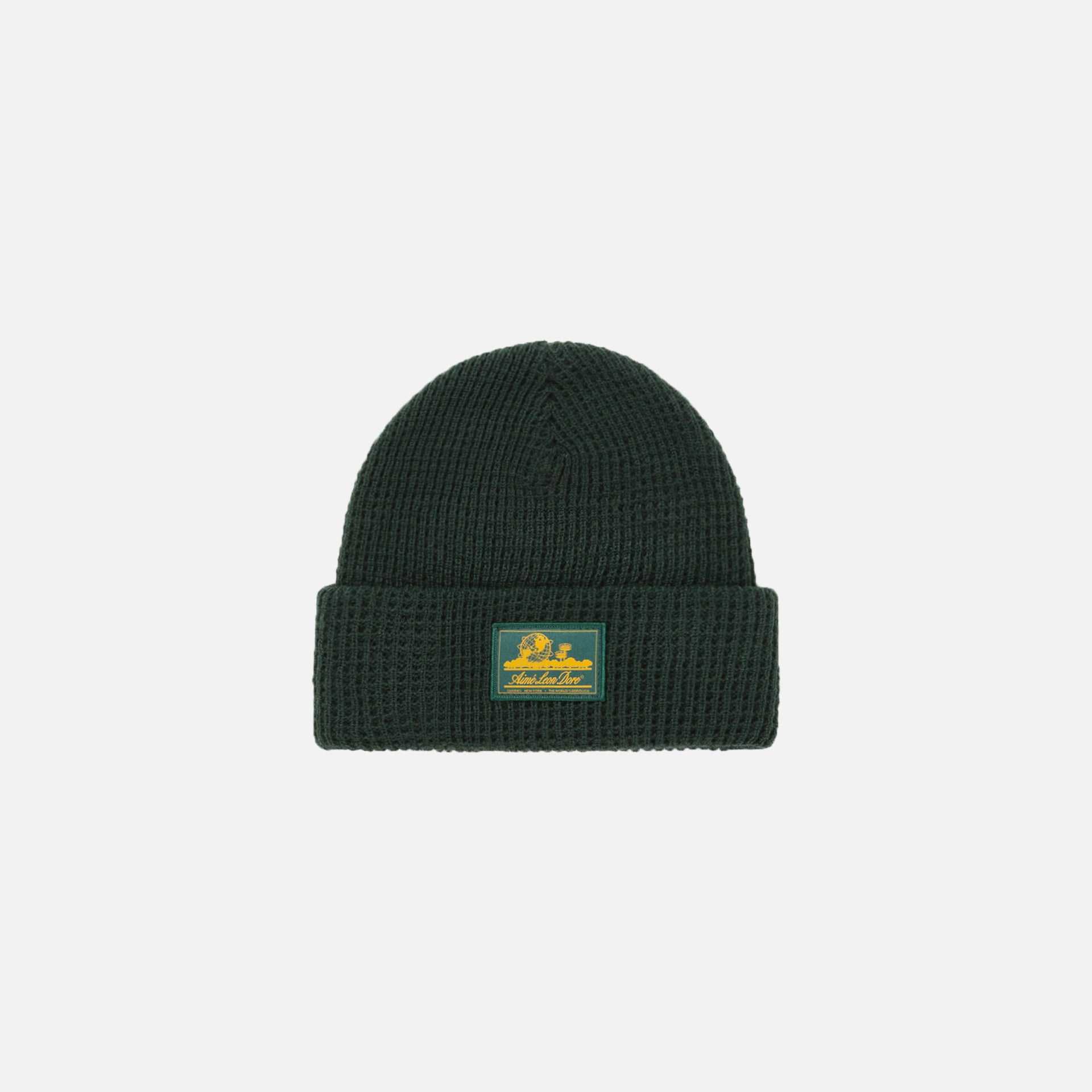 Aimé Leon Dore ALD Waffle Knit Beanie - Botanical Green