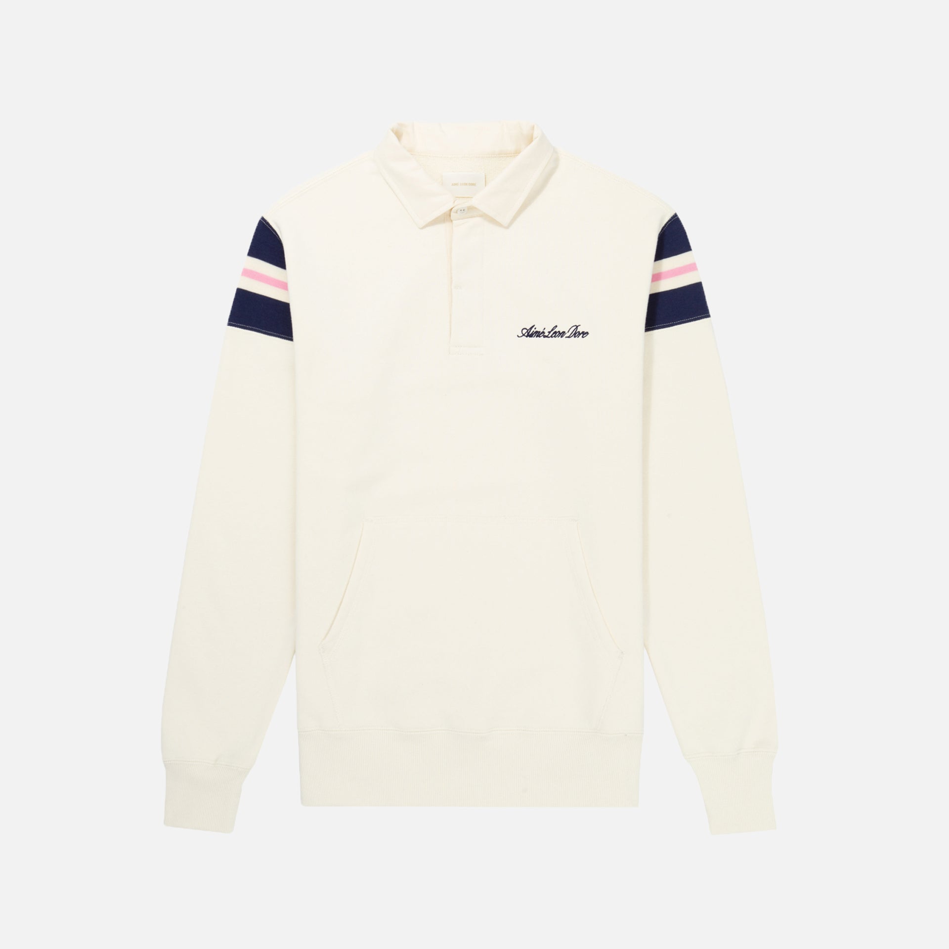 Aimé Leon Dore 20oz Terry Ribbed Shoulder Rugby - Cream