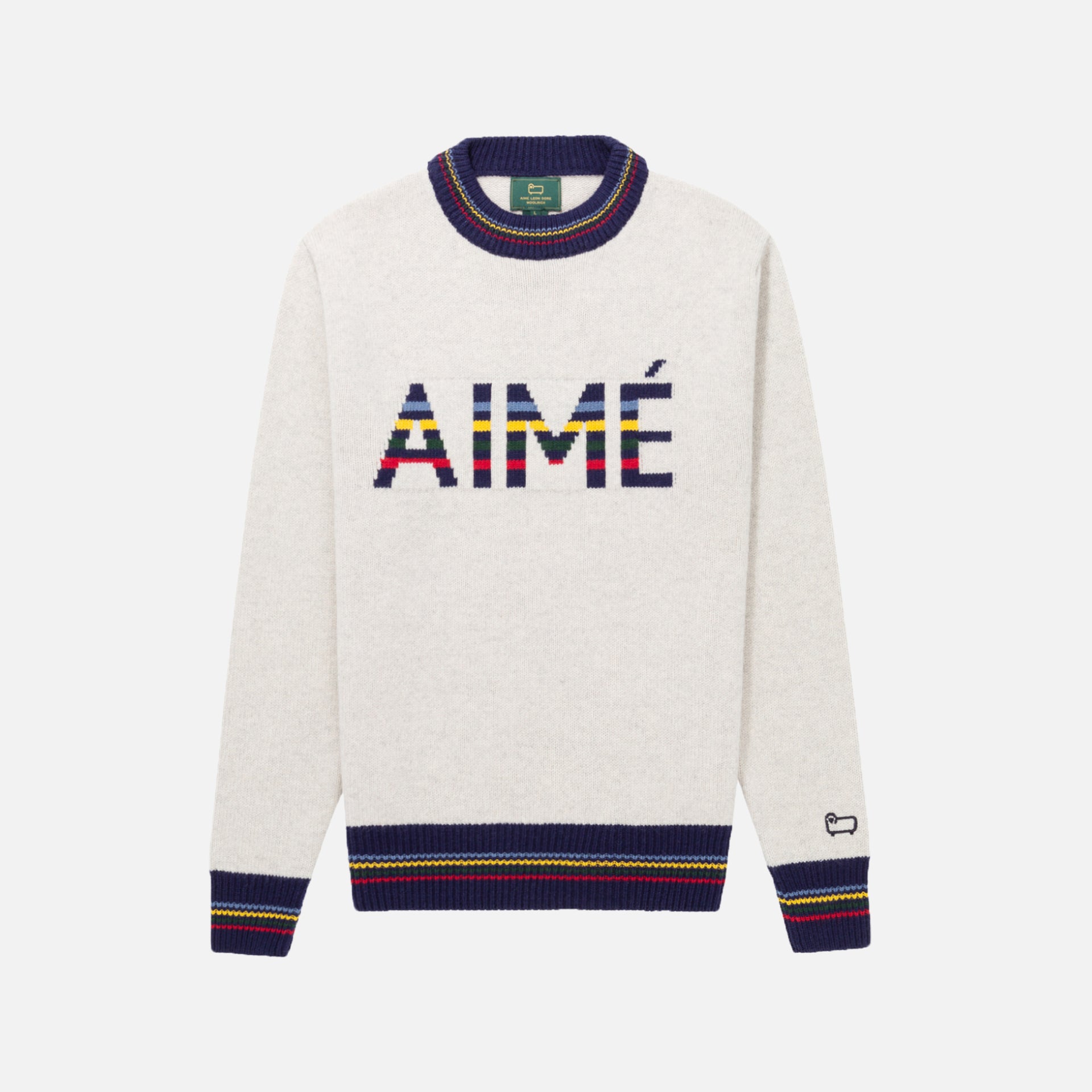 Aimé Leon Dore x Woolrich Print - Cream