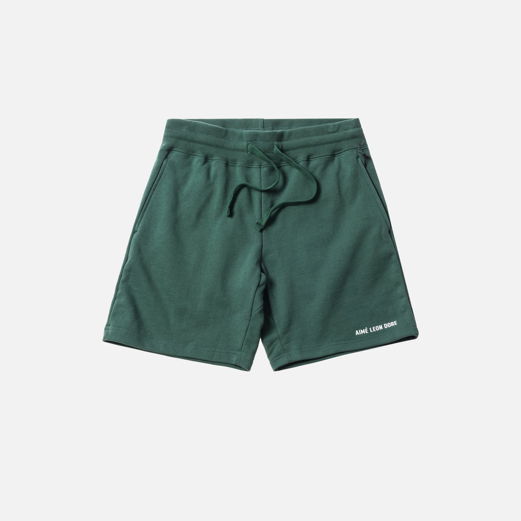 Aimé Leon Dore Logo Camper Shorts - Bottle Green – Kith