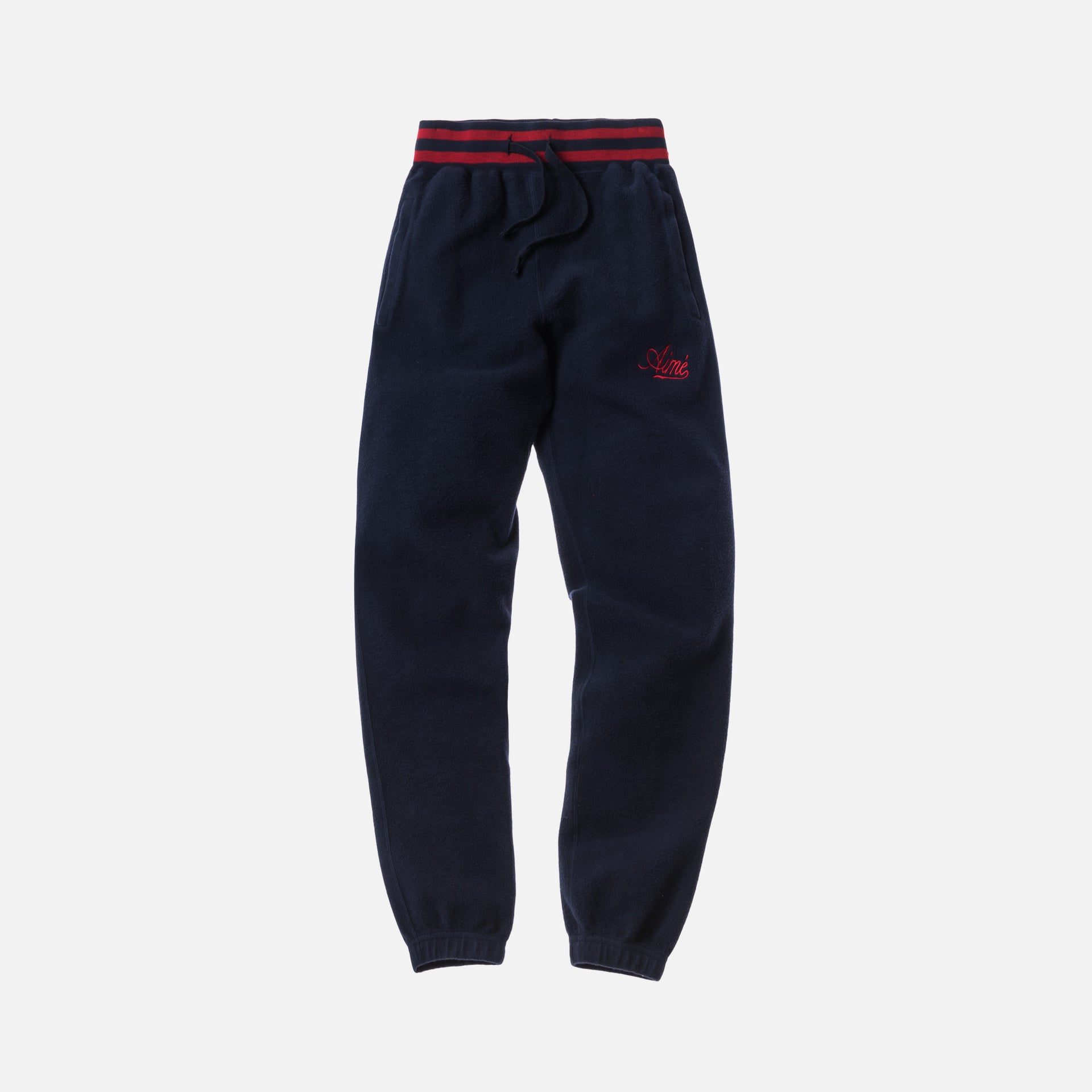 Aimé Leon Dore Reverse Fleece Pant - Natural / Red