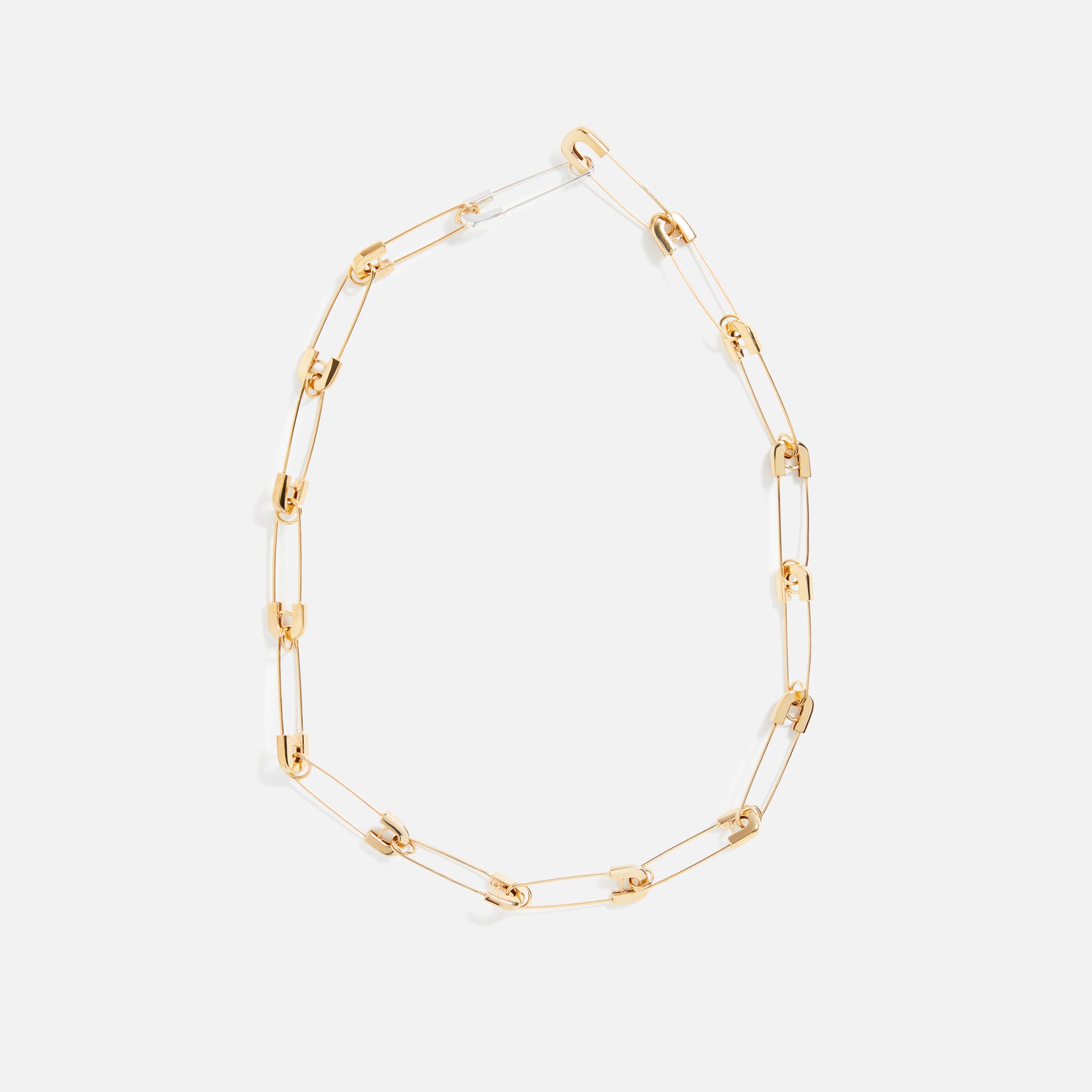Ambush Safety Pin Link Necklace - Gold