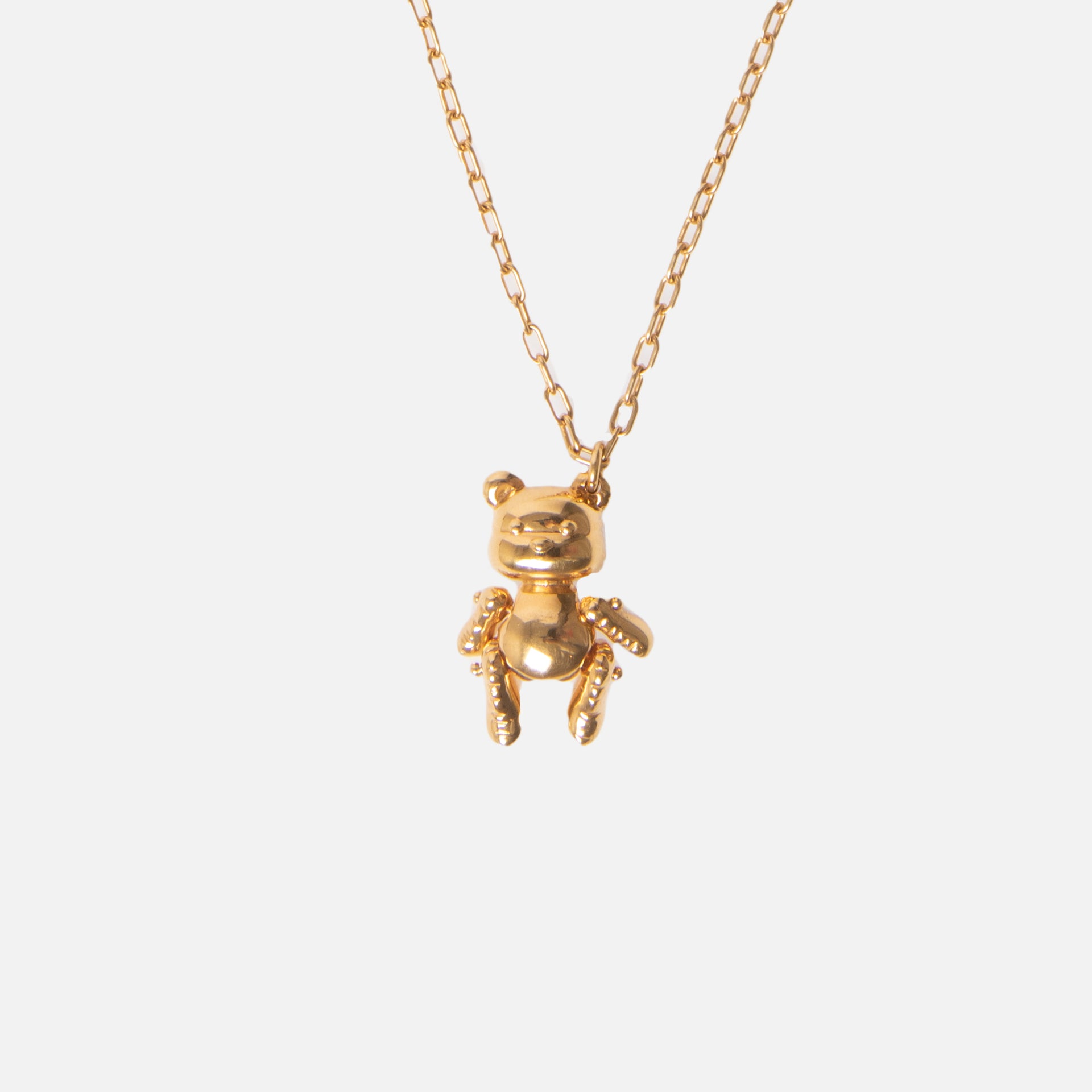 Ambush Inflated Teddy Bear Necklace - Gold
