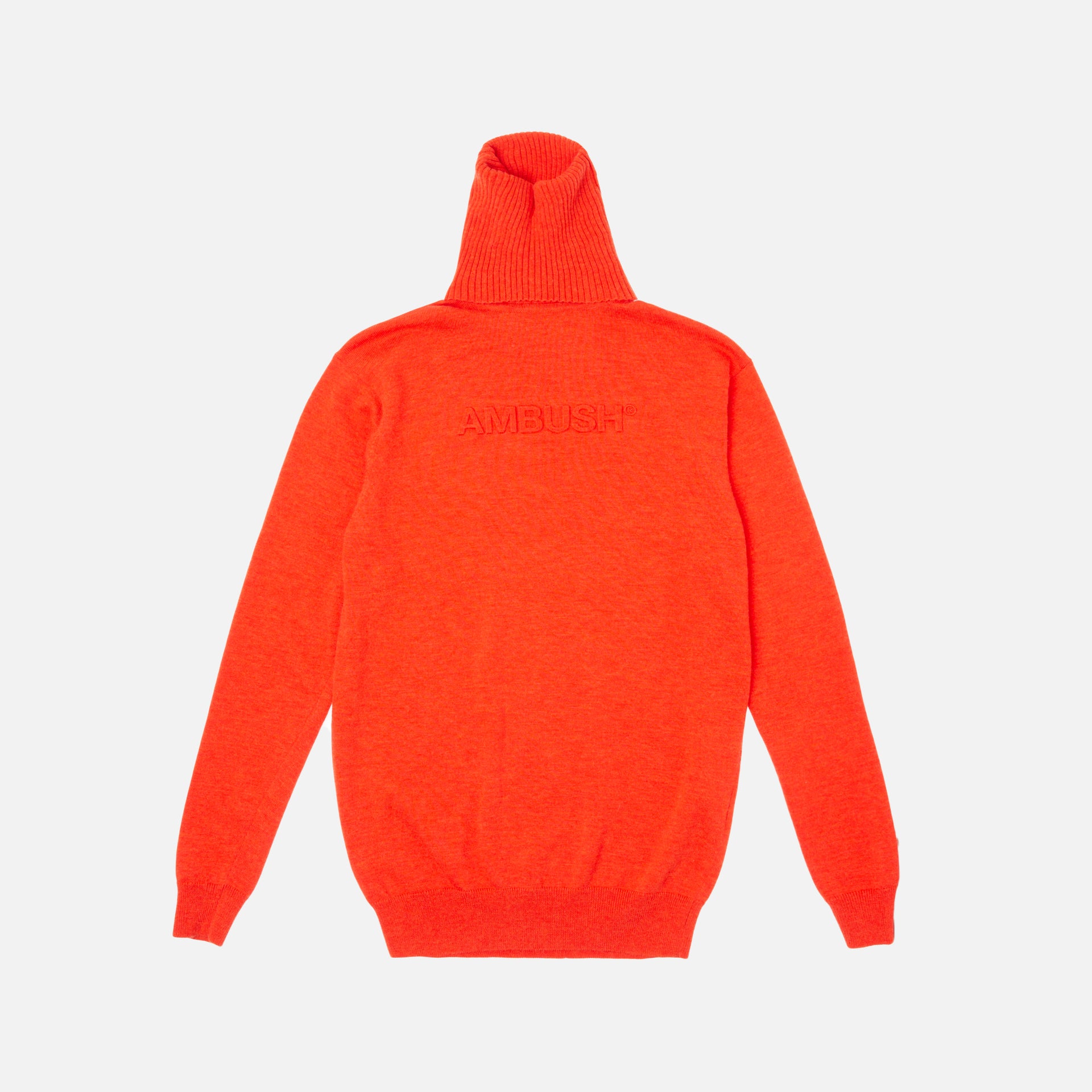 Ambush Turtle Neck Emboss Knit - Orange
