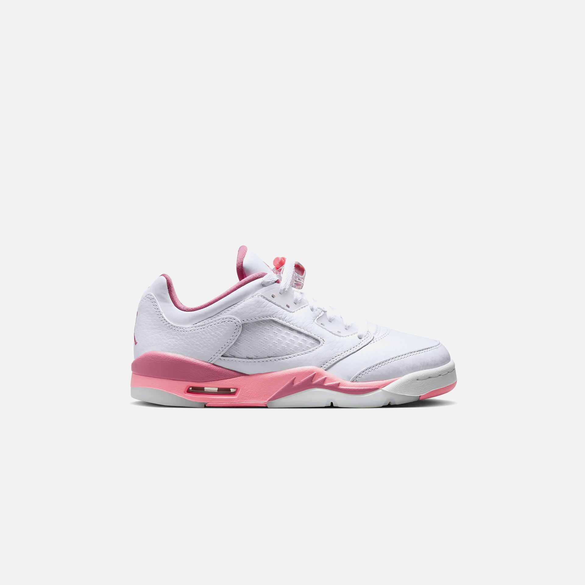 Nike Grade School Air Jordan 5 Retro Low - White / Coral Chalk / Desert Berry / Black