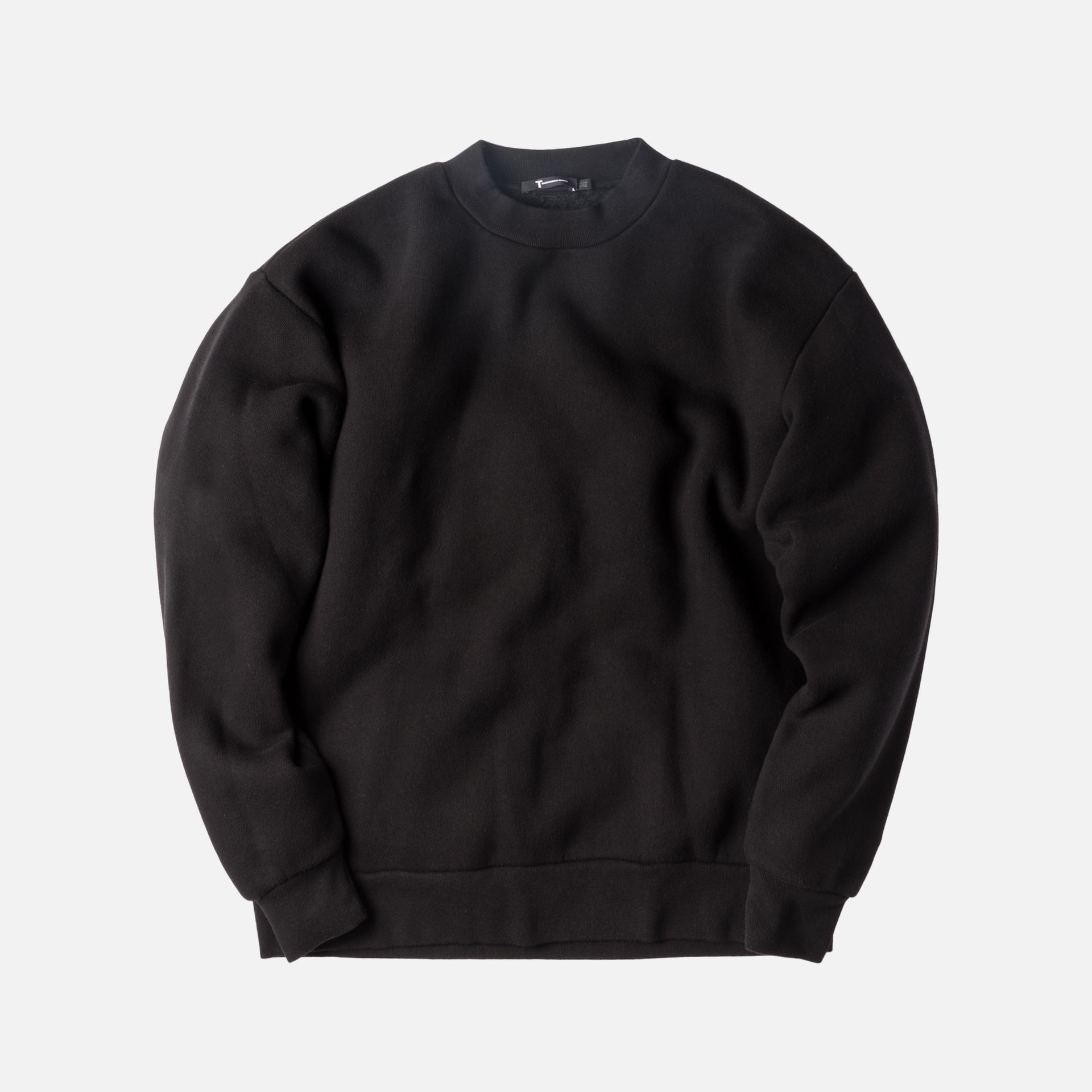 T by Alexander Oversized Crewneck - Black