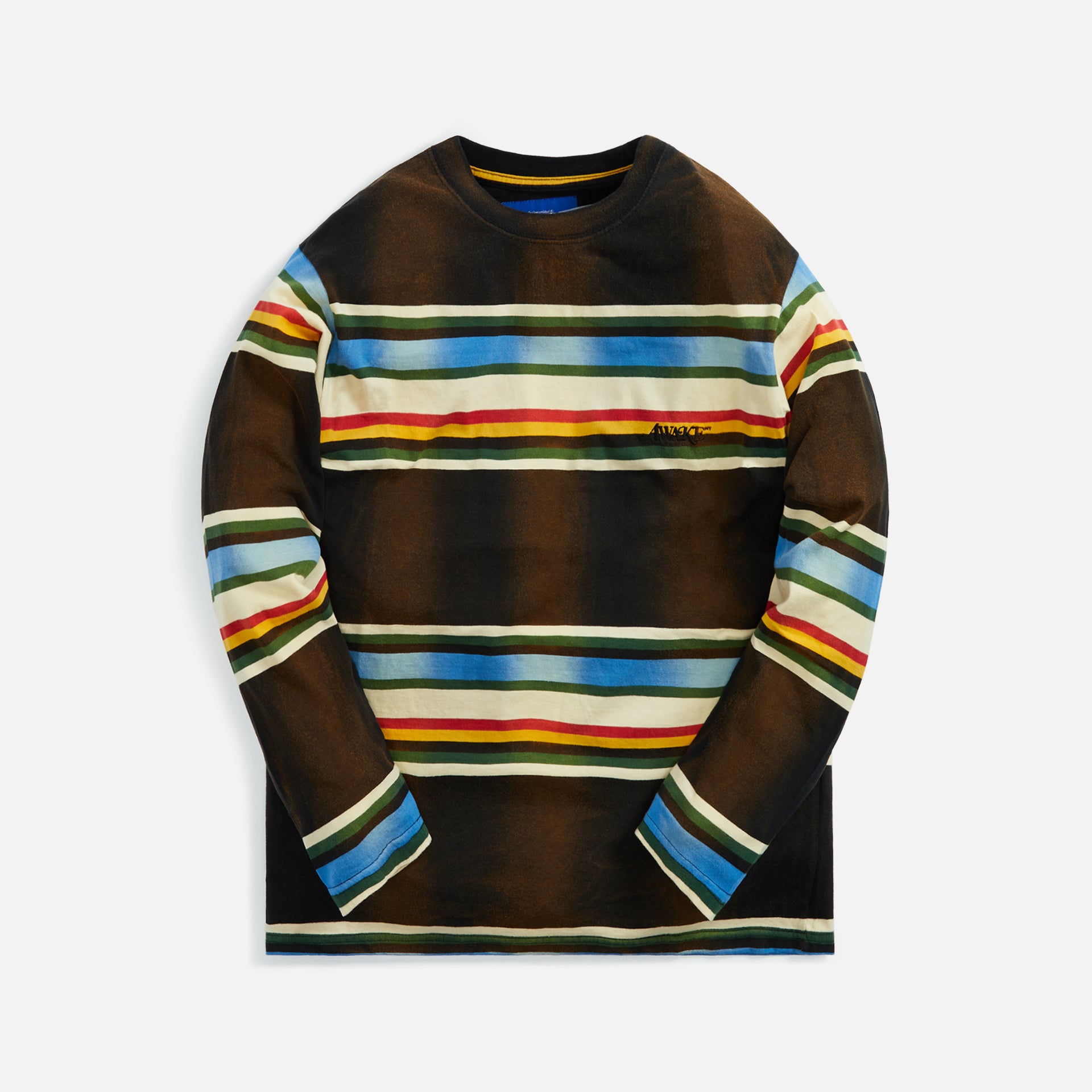 Awake Striped L/S Tee - Brown Multi