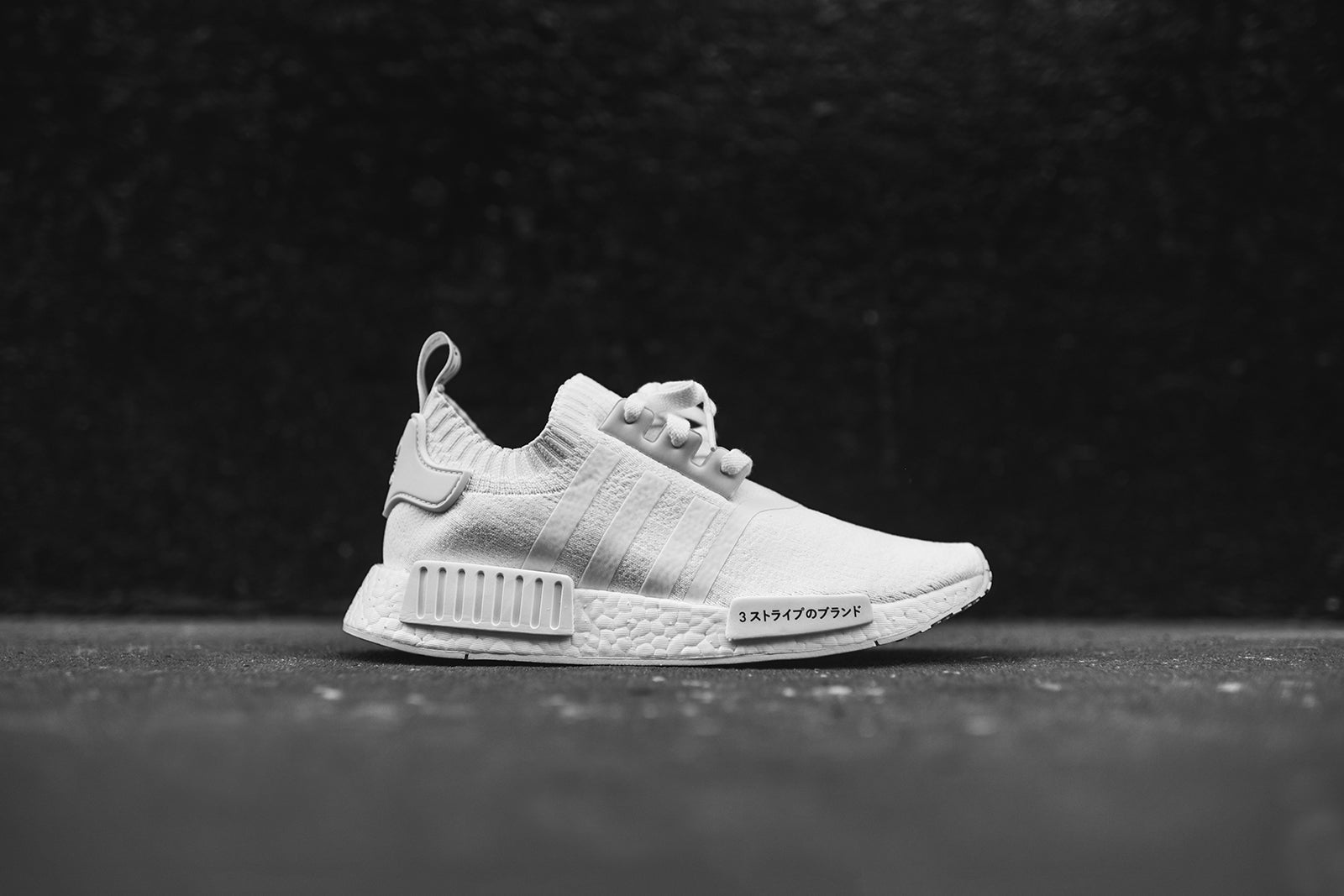 adidas Originals NMD_R1 PK - Triple White Kith adidas Originals NMD_R1 PK - Triple White Kith