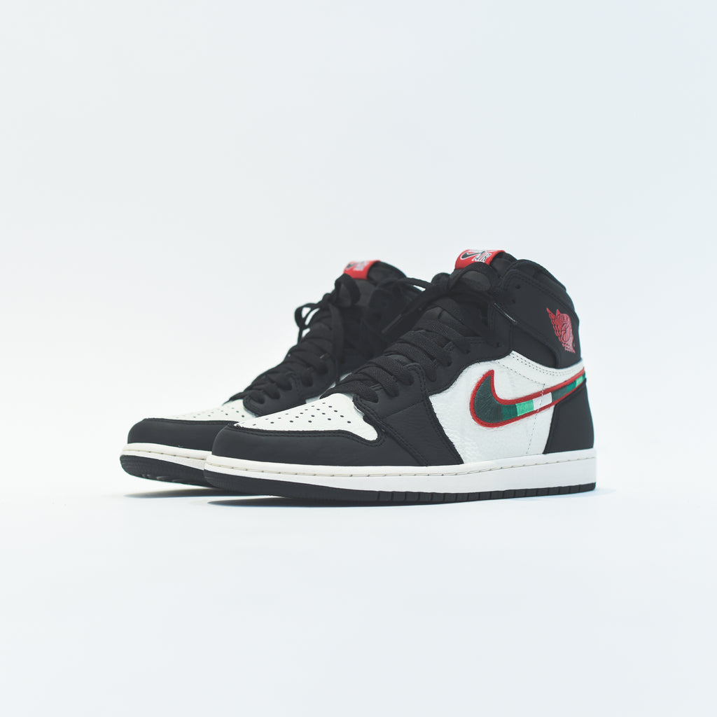 Nike Air Jordan 1 Retro High OG Black Varsity Red Sail Kith
