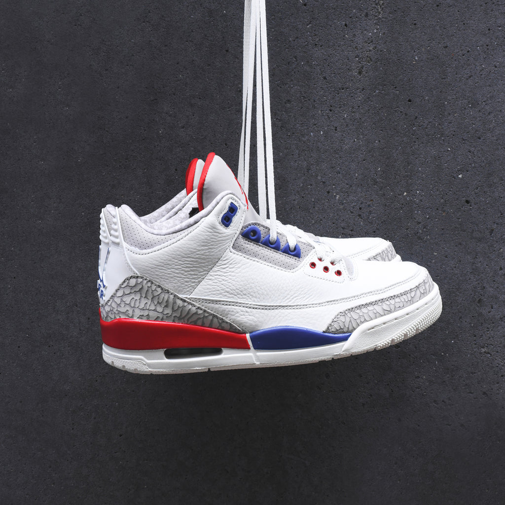 Nike GS Air Jordan 3 Sail Fire Red Kith