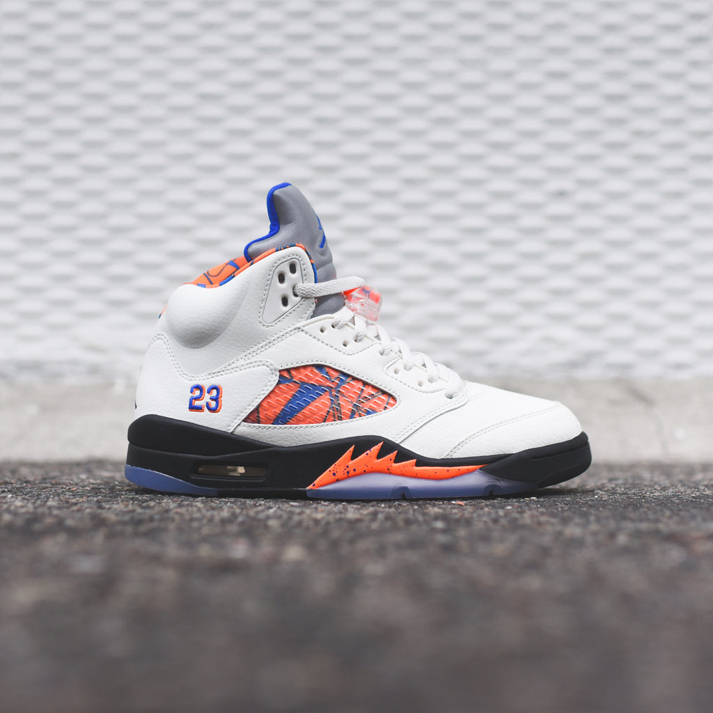 Nike Air Jordan 5 Sail Racer Blue Kith
