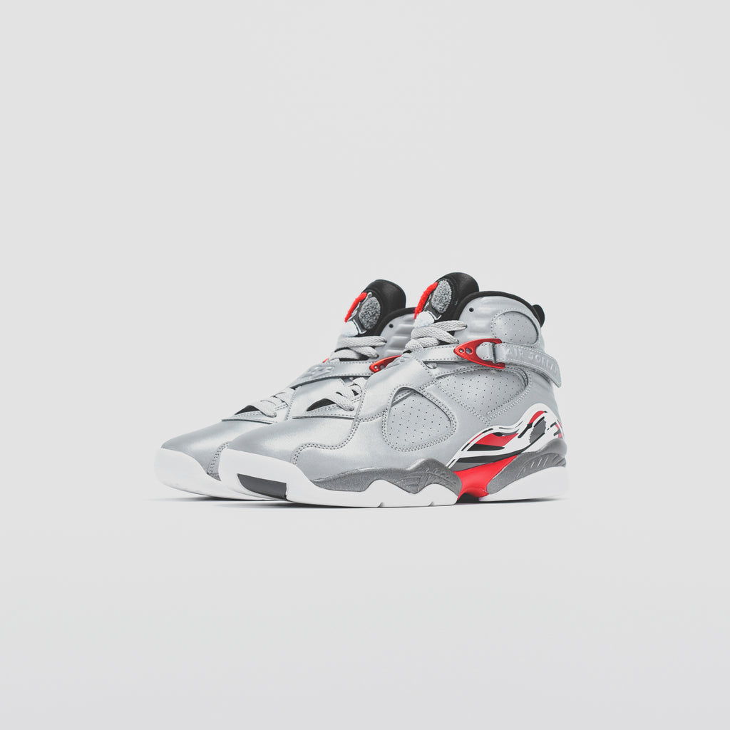 Air jordan 8 reflect silver discount