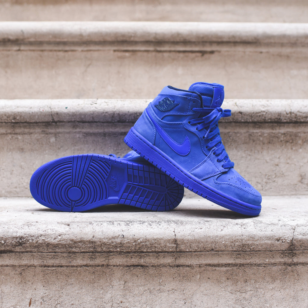 Nike wmns air jordan 1 retro high premium blue void Clearance