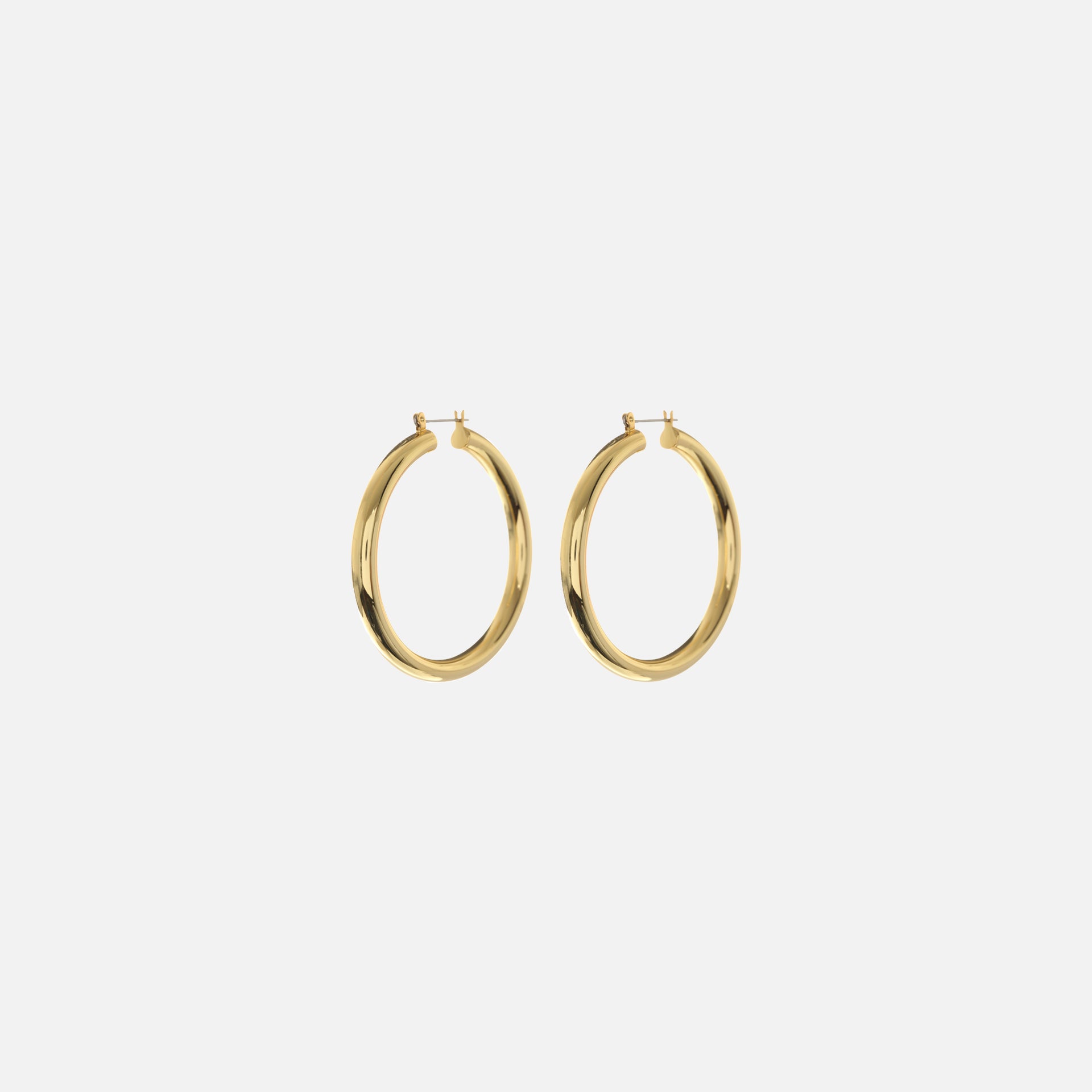 Luv AJ Amalfi Tube Hoop Earrings - Gold